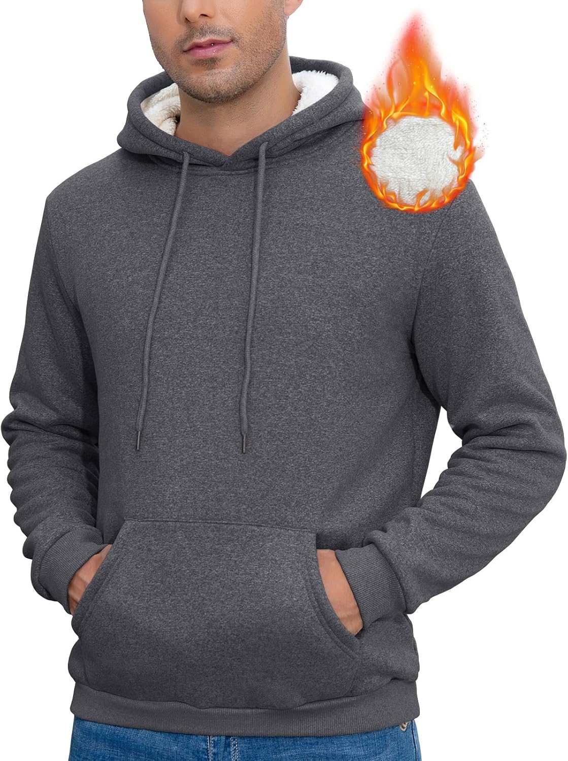 Detalle de Felpa con Cappuccio Uomo Pile S