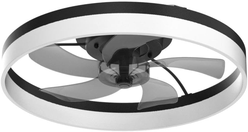 Thumbnail 3 de VOLISUN Low Profile Smart Ceiling Fan with Lights (Flush Mount, Remote, 3000K–6500K) — Black