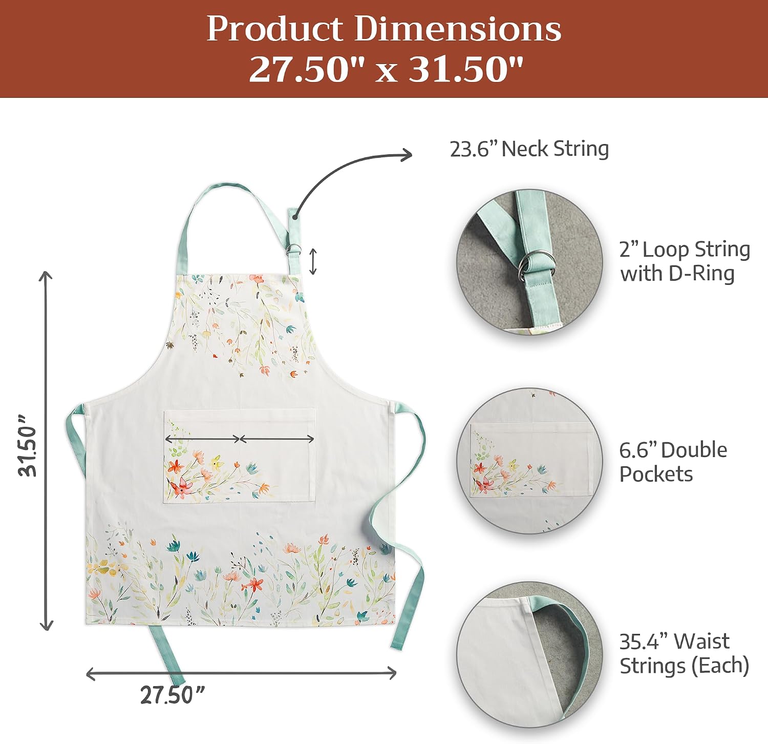 Thumbnail 6 de Maison d' Hermine Pocket Cotton Kitchen Apron