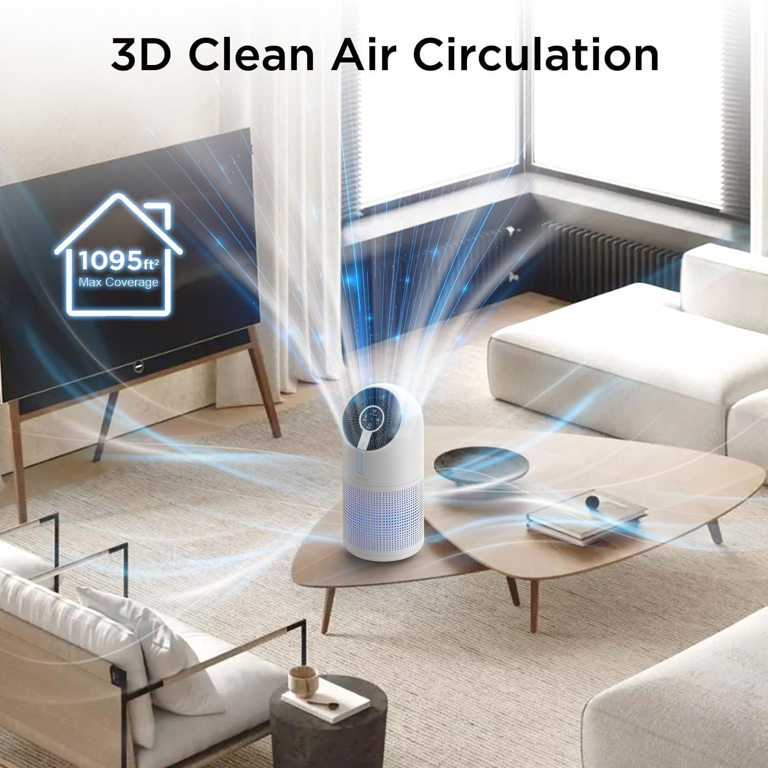 Detalle 2 de MOOKA M02 air purifier 1095 ft²