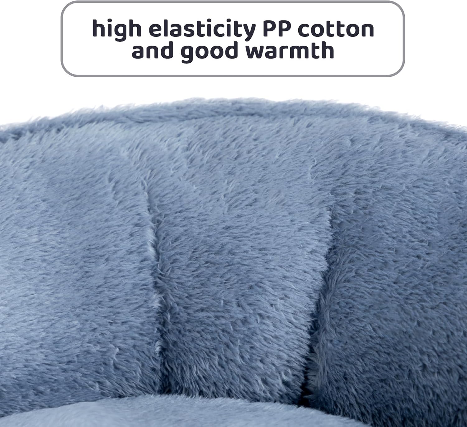 Thumbnail 5 de Hollypet Round Cat Bed & Small Dog Bed (55 x 50 x 15cm) in Blue-Grey