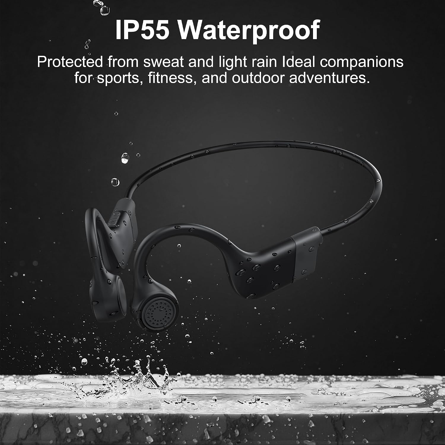 Detalle 1 de Uear Bone Conduction Headphones, Bluetooth 5.3