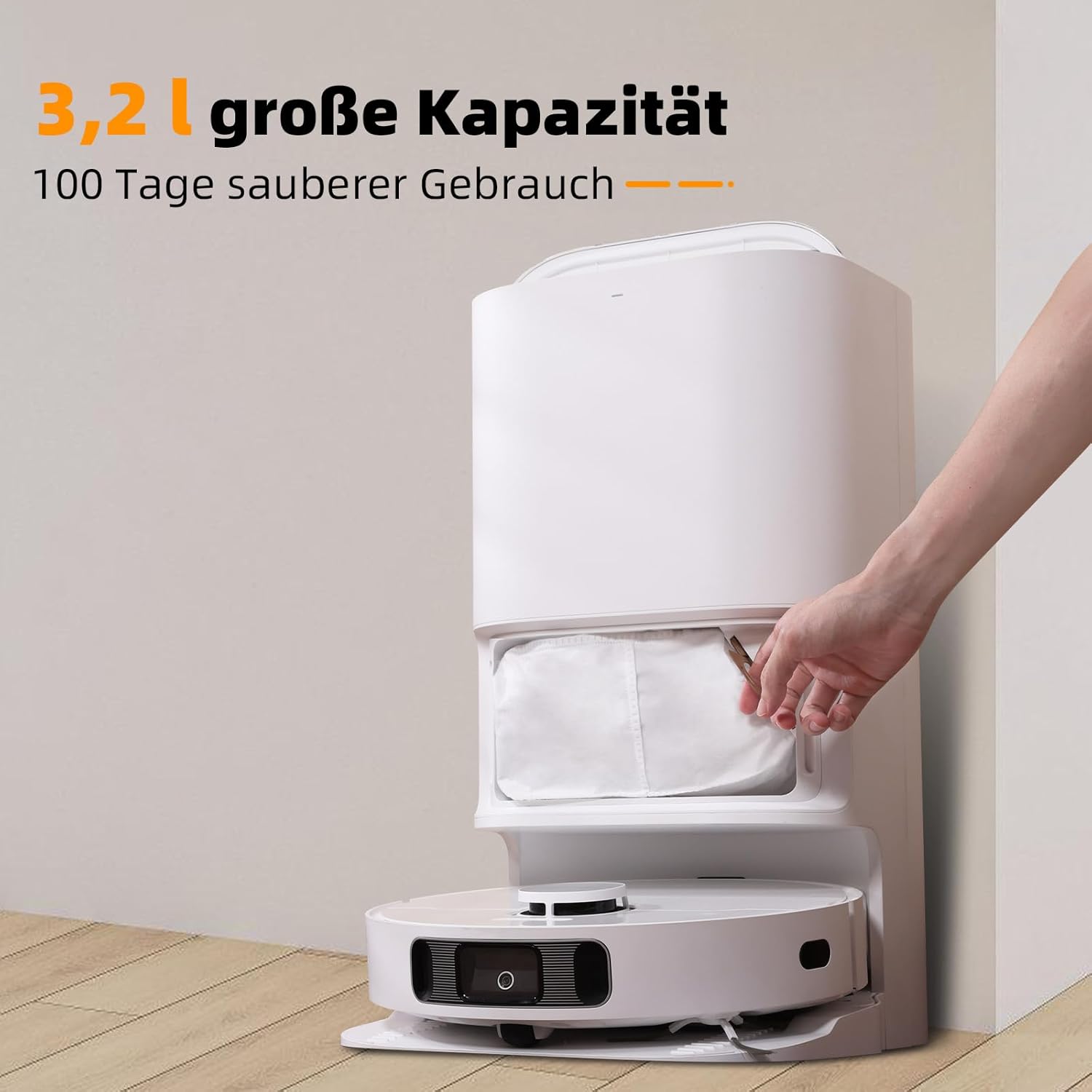 Detalle 2 de 10 Staubbeutel 3,2L fĂĽr Dreame Saugroboter đź§ą