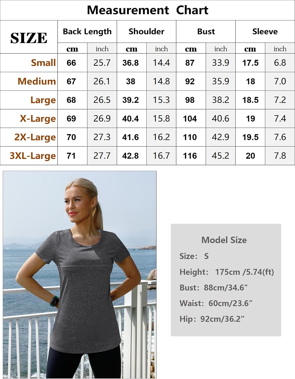 Thumbnail 5 de iClosam Women's Tunic T-Shirt Gym Top