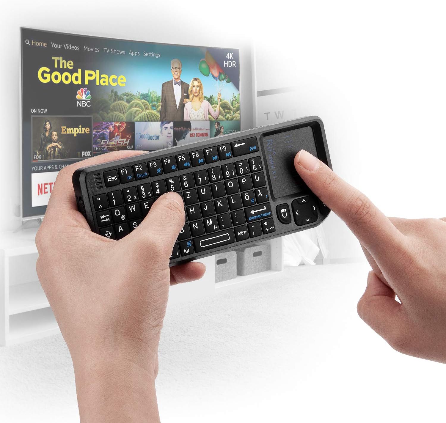 Thumbnail 4 de Rii X1 Mini Tastatur Wireless mit Touchpad 10M