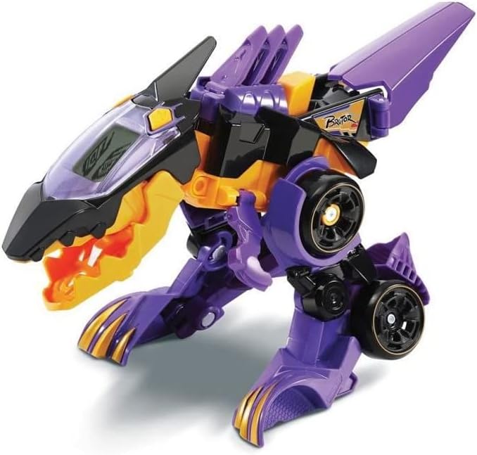 Detalle de VTech Switch & Go Dinos - Dinosaure Brutor transformable en voiture de course, Le Super Spinosaure (Dès 4 ans)
