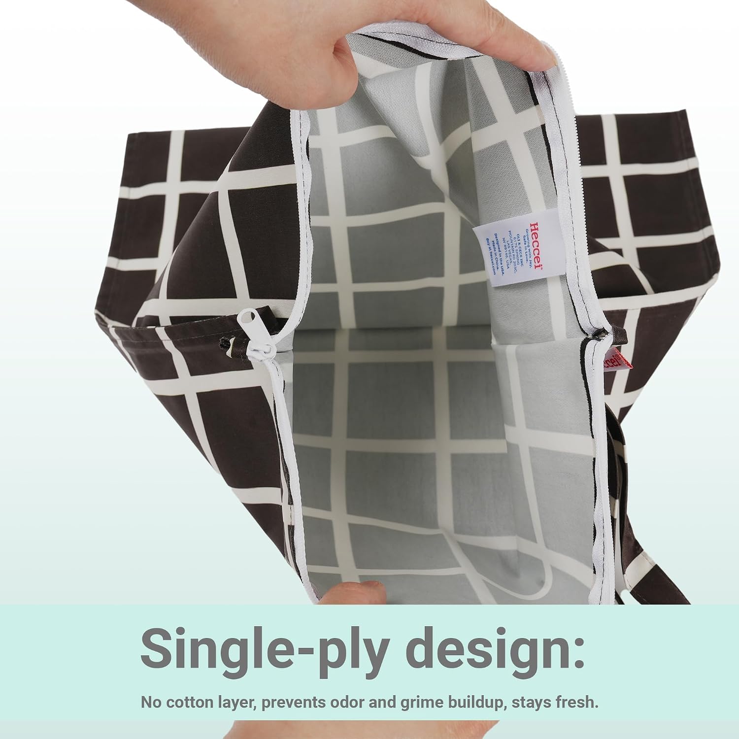 Thumbnail 2 de HECCEI Wet Bags 2Pcs Waterproof Wet Dry Bag – 13x15 Inch Cloth Diaper Organiser for Baby, Swimwear & Travel