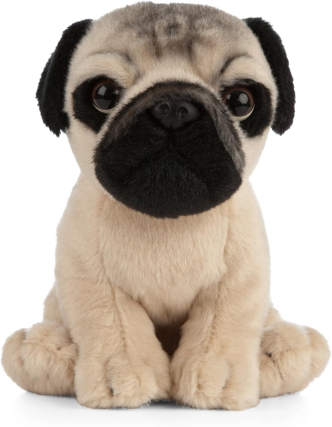 Detalle de Keycraft Living Nature Pug Puppy 16cm Plush Dog Toy with Realistic Details