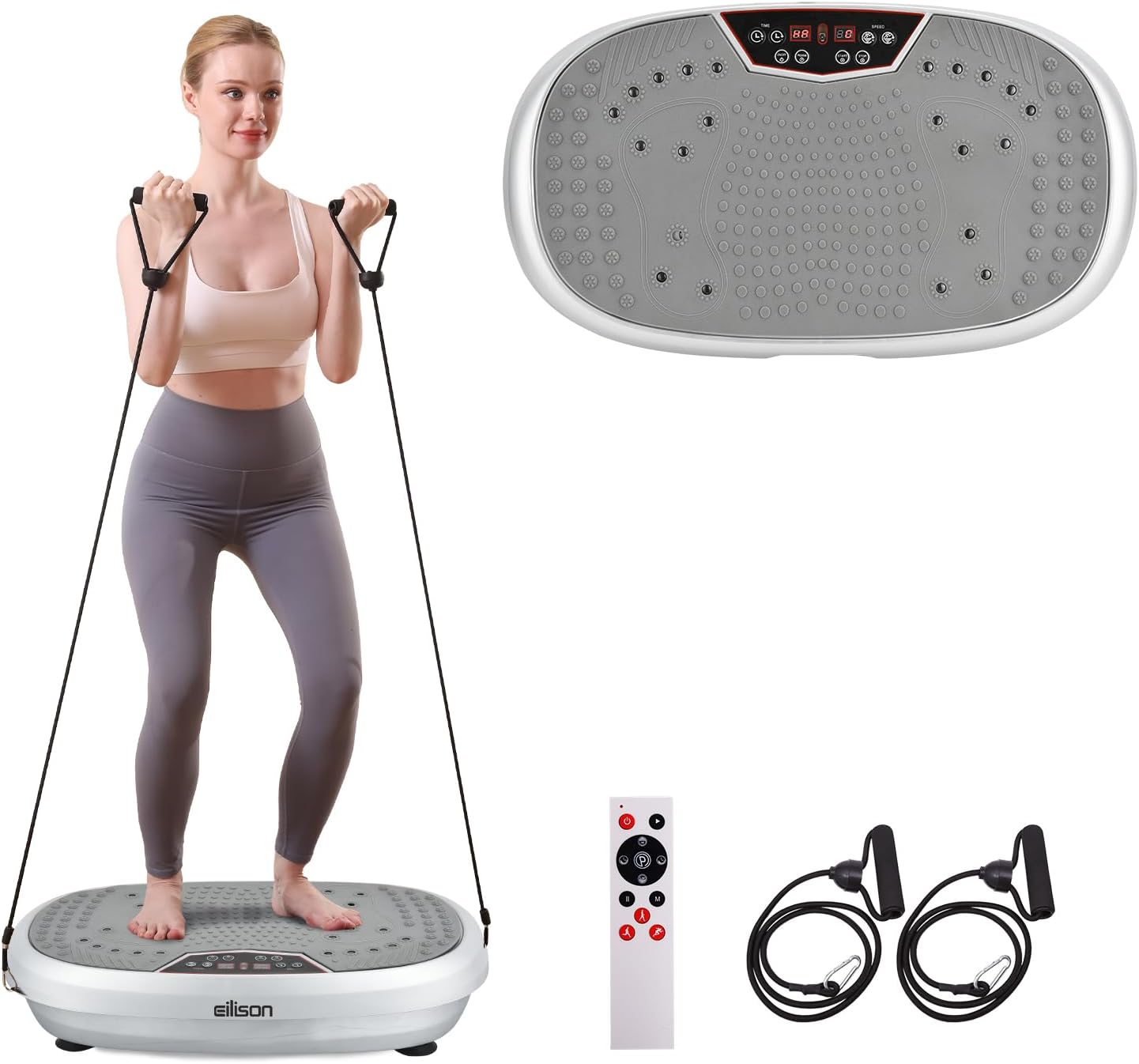 Detalle de EILISON FitMaxx 3D XL Vibration Plate for Weight Loss