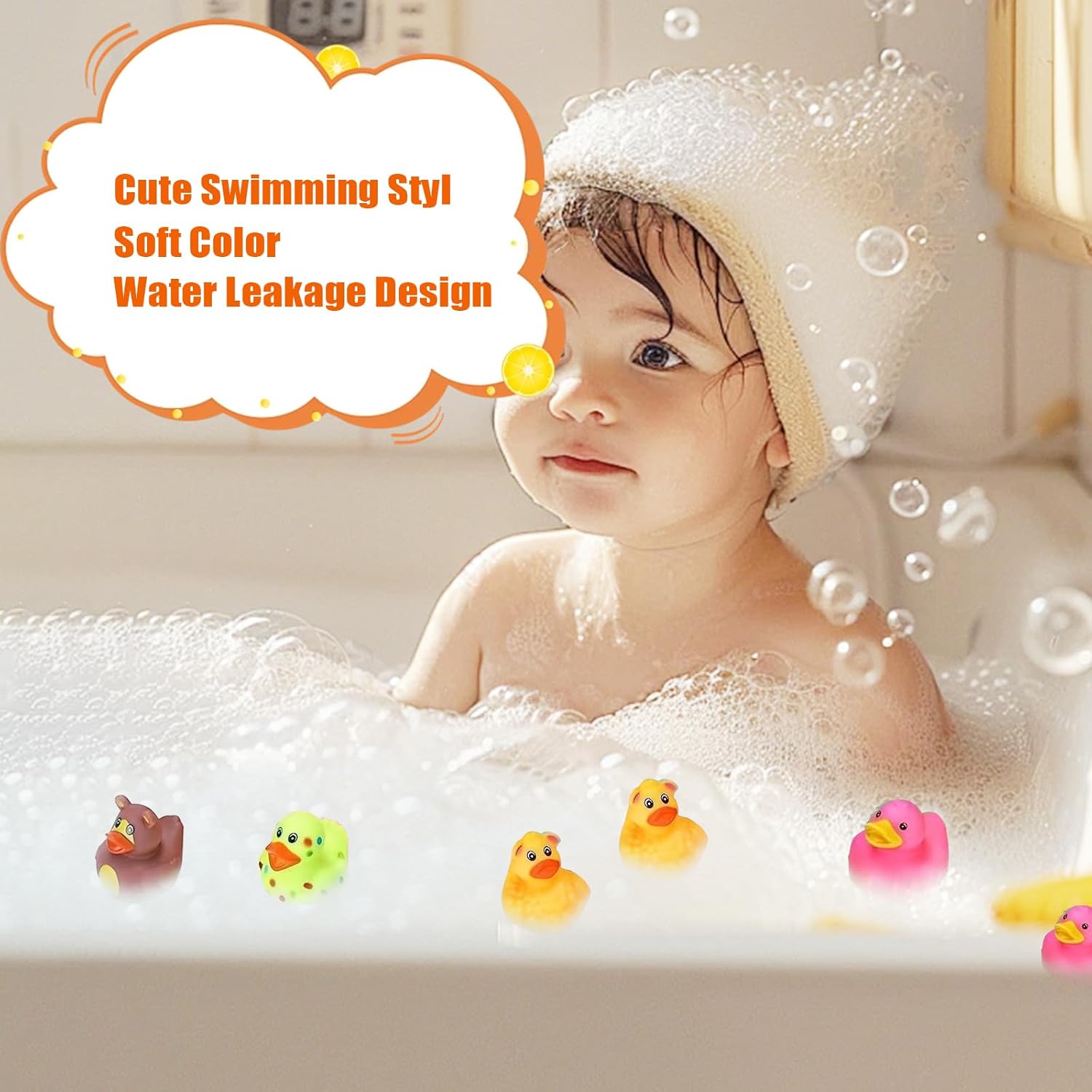 Detalle 2 de LINICE 30 Rubber Ducks Bulk Pack 🦆