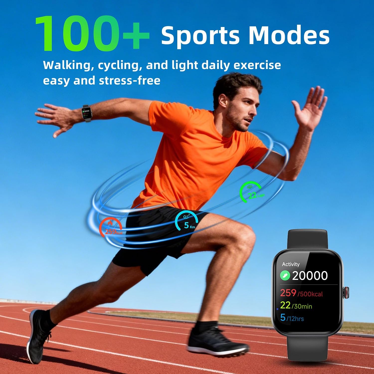 Thumbnail 6 de uaue Smartwatch Uomo con Display 1,91'' HD, Alexa integrato, 100+ modalità sportive e Chiamate Bluetooth