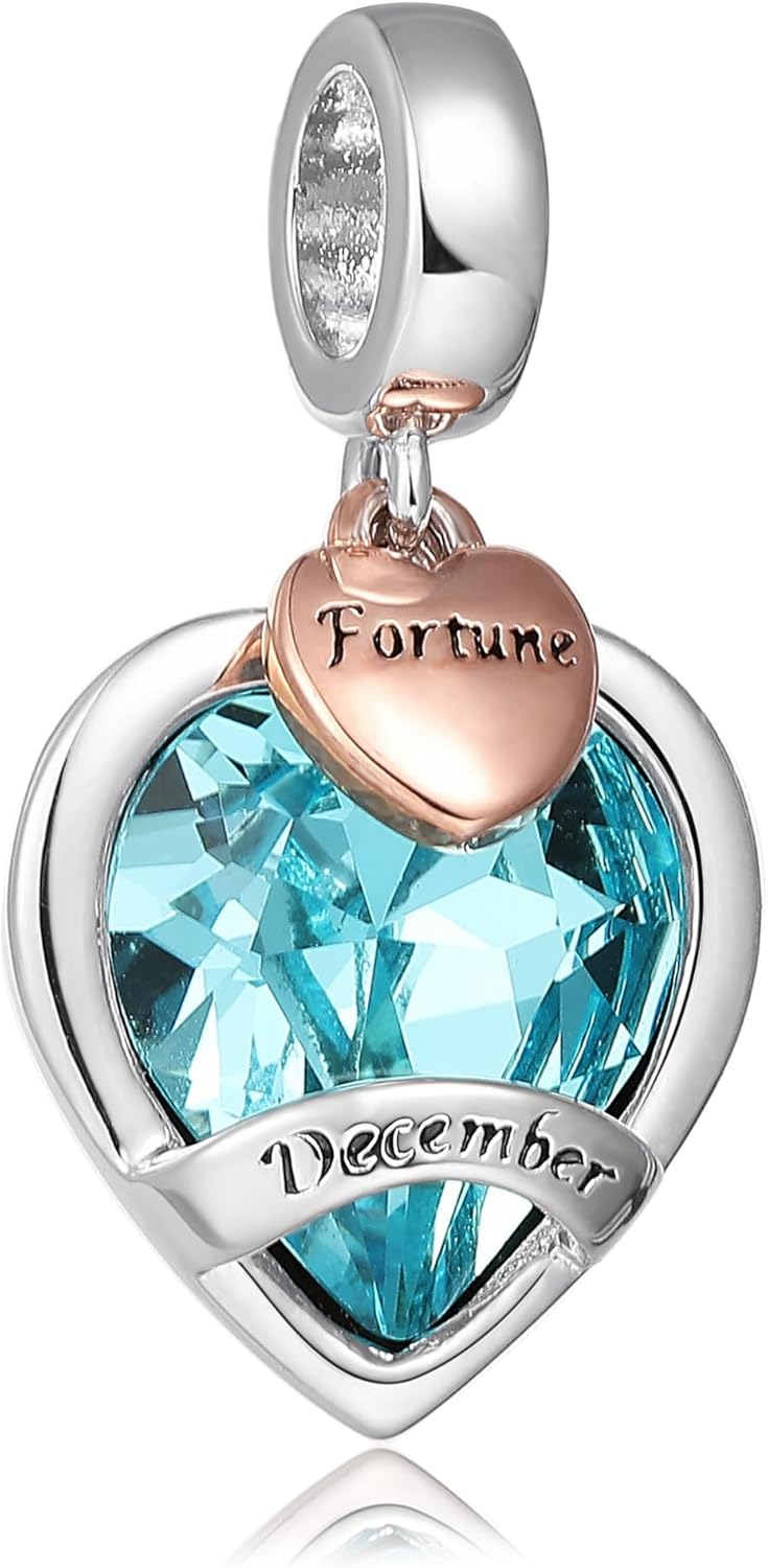 AMATOLOVE December birthstone charm 10 mm