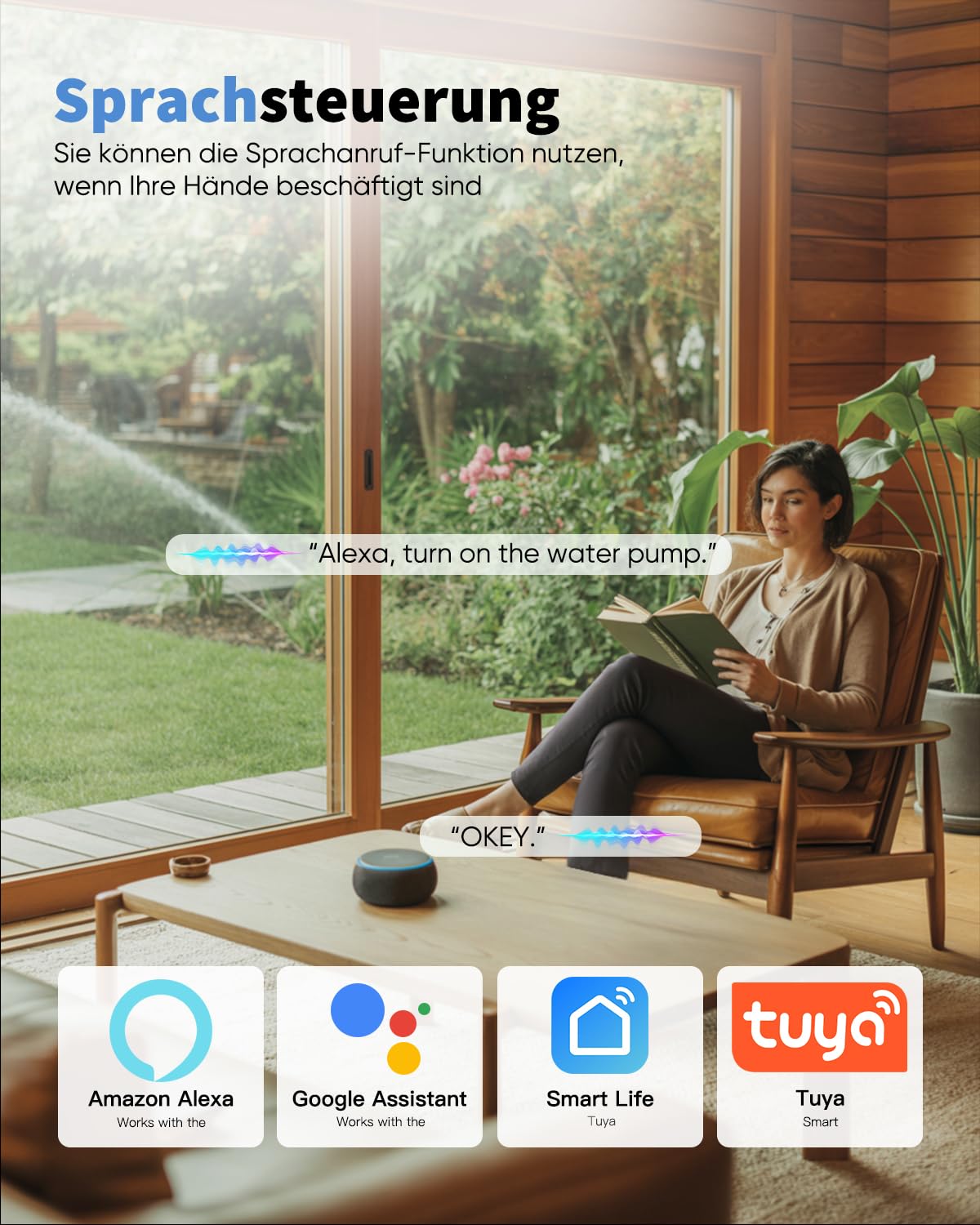 Detalle de GreenSun Zeitschaltuhr Außenbereich WLAN Steckdose
