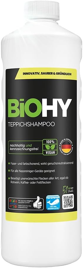 Detalle de BIOHY K12497 tapijtreiniger concentraat, 1 liter voor hardnekkige vlekken