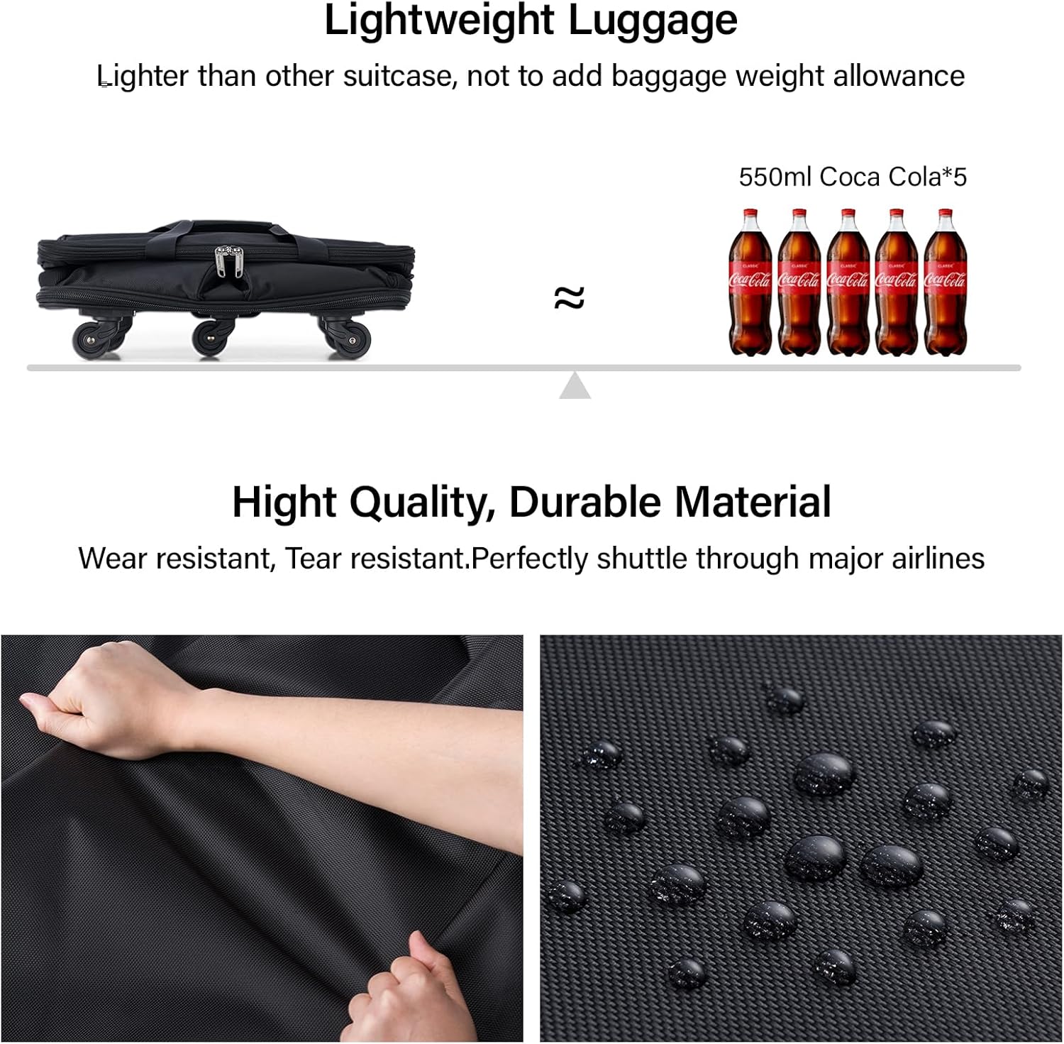 Thumbnail 5 de Hanke Expandable Large Suitcase 98L Foldable
