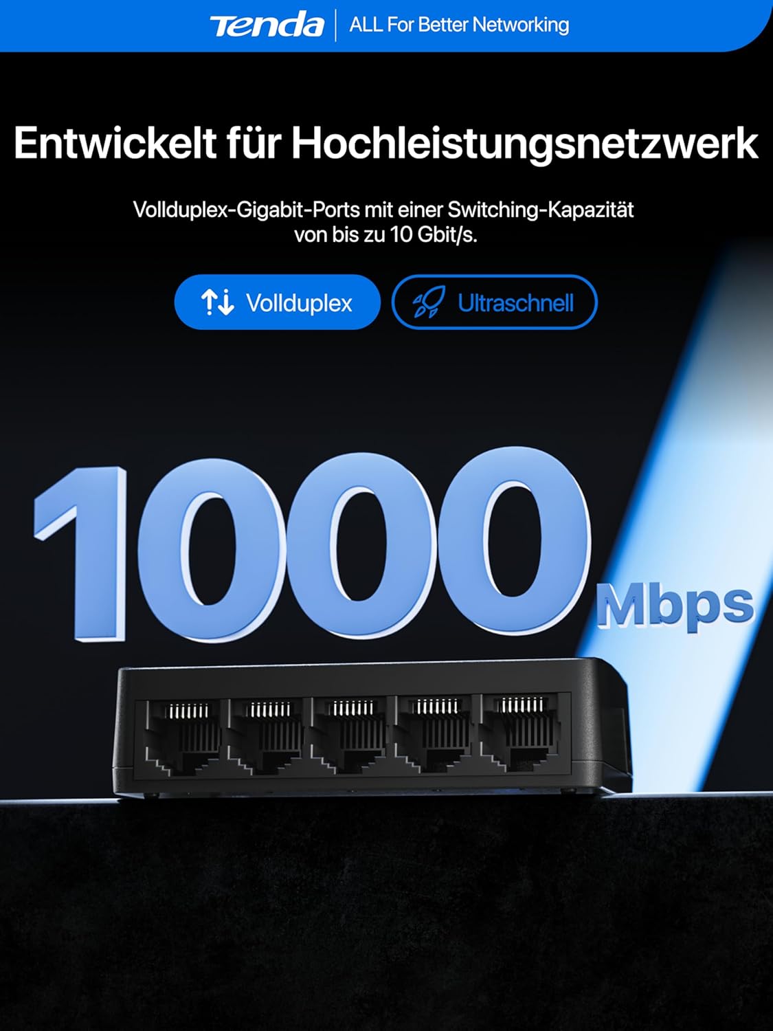 Thumbnail 2 de Tenda SG105 5‑Port Gigabit Switch 📡