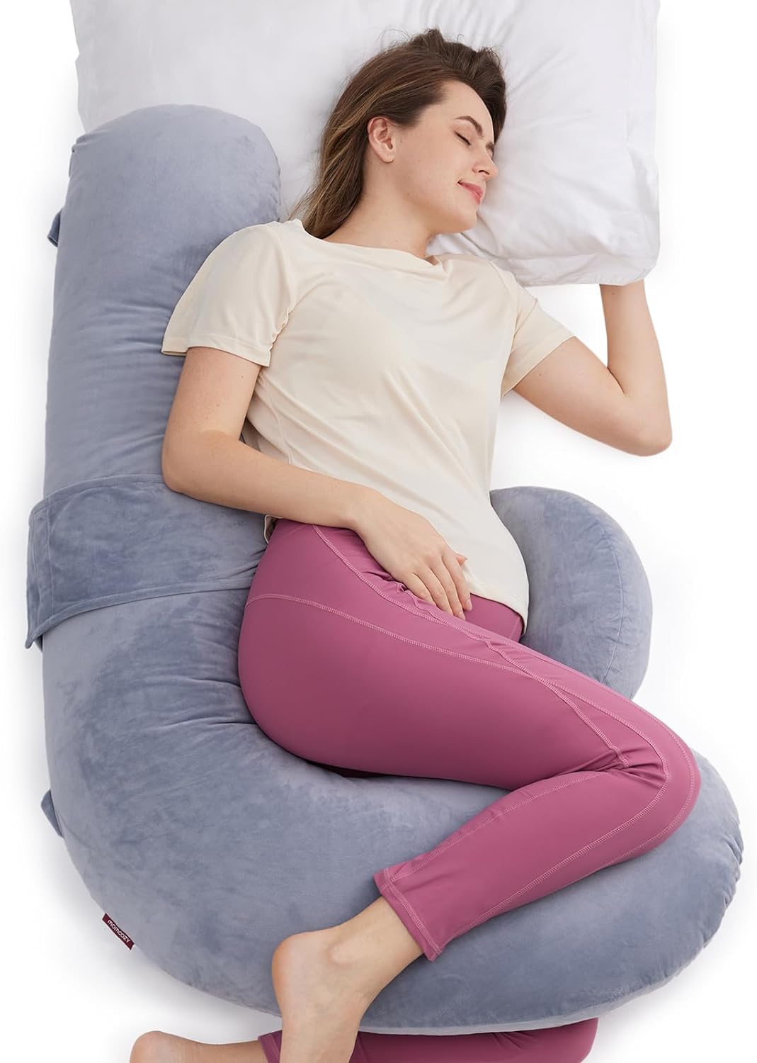 Detalle de Momcozy Pregnancy Pillow, F-Shaped