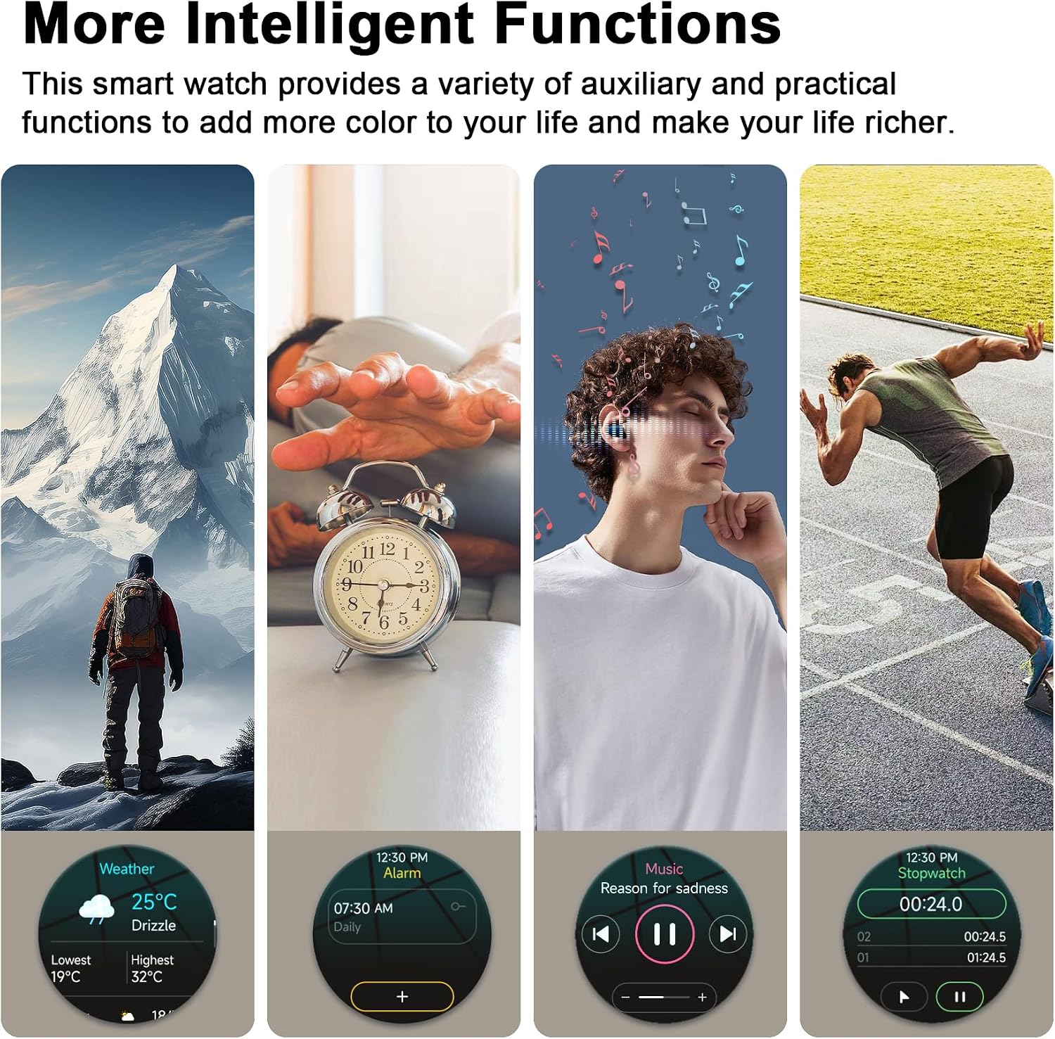 Thumbnail 6 de Blackview W50 Smartwatch Uomo e Donna: Orologio Intelligente Fitness con Chiamate Bluetooth e 100 Modalità Sportive