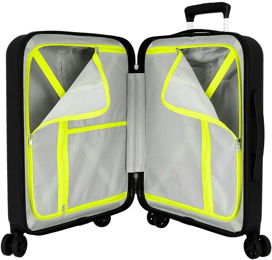 Detalle de Reebok Roxbury Cabin Valigia Nero 40x55x20 cm – ABS, 38,4 L, 4 ruote e lucchetto TSA integrato