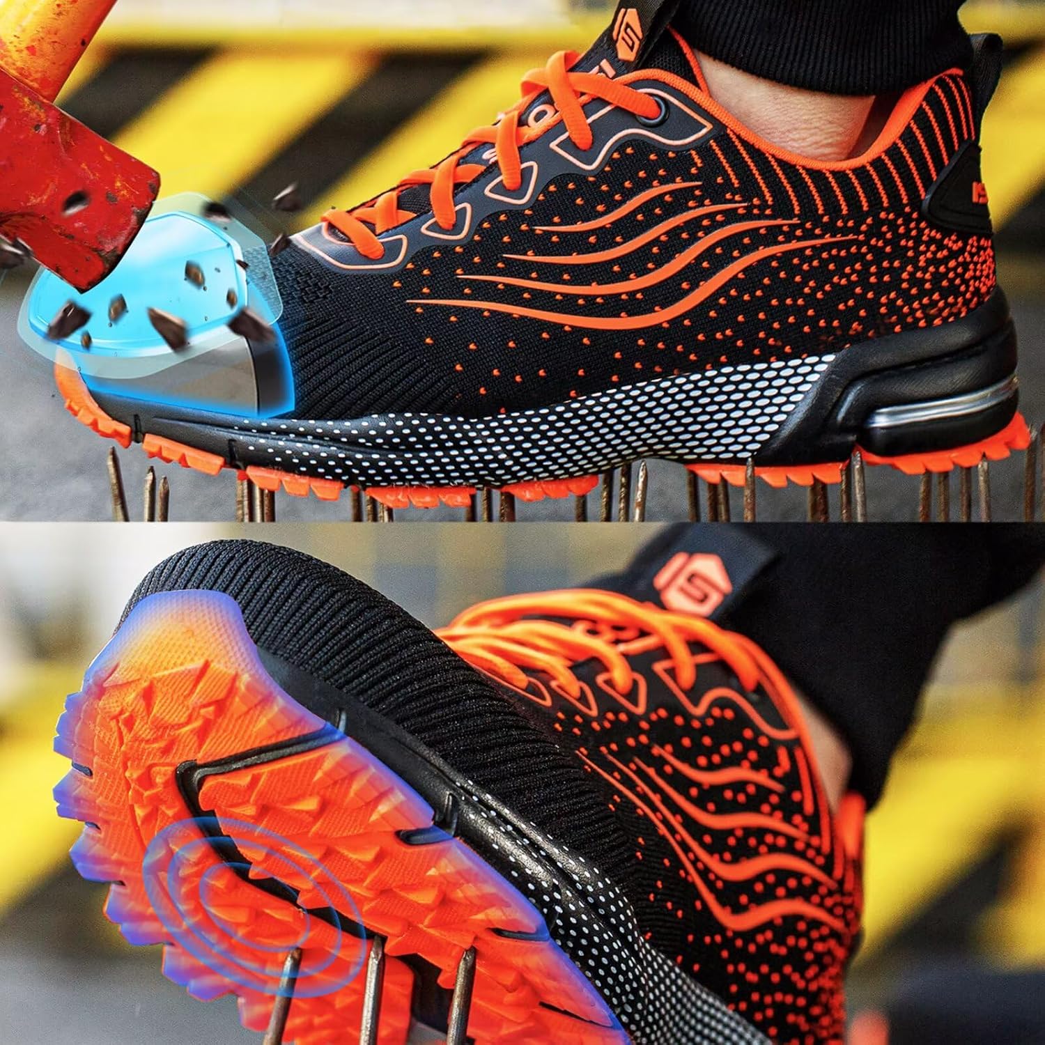 Thumbnail 1 de Scarpe Antinfortunistiche da Uomo/Donna Leggere con Punta in Acciaio – Comfort e Sicurezza sul Lavoro
