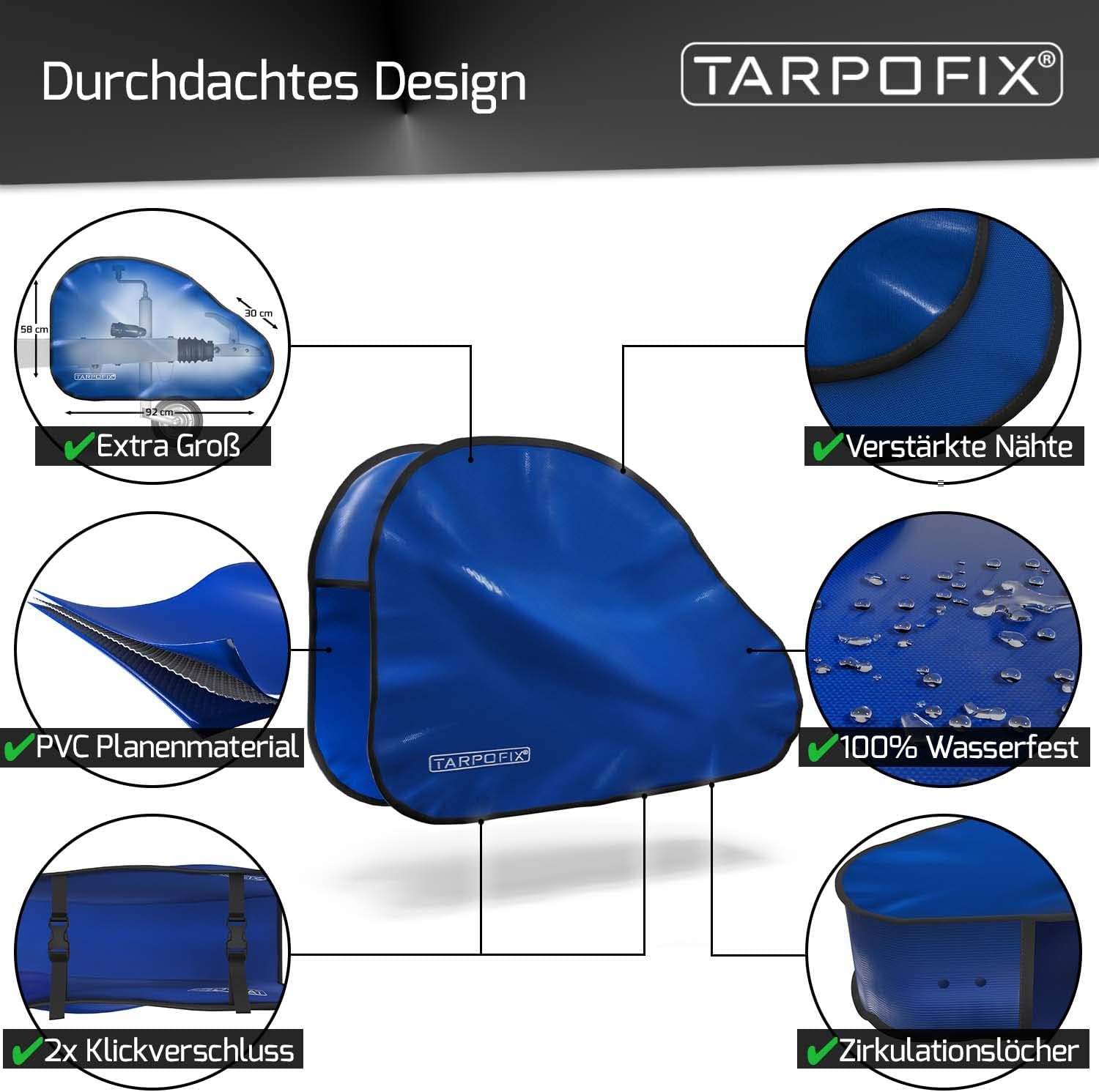 Thumbnail 5 de Tarpofix Deichselabdeckung Wohnwagen 3‑lagig