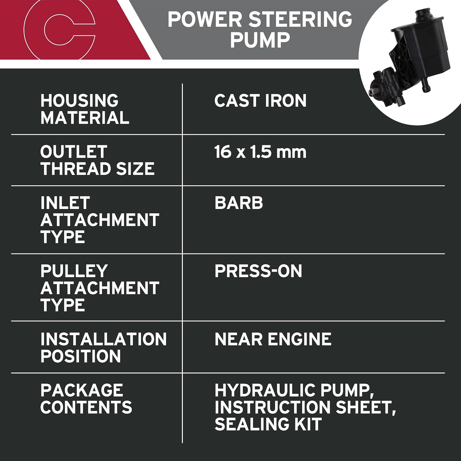 Detalle de Cardone 96-7853 Power Steering Unit 🛠