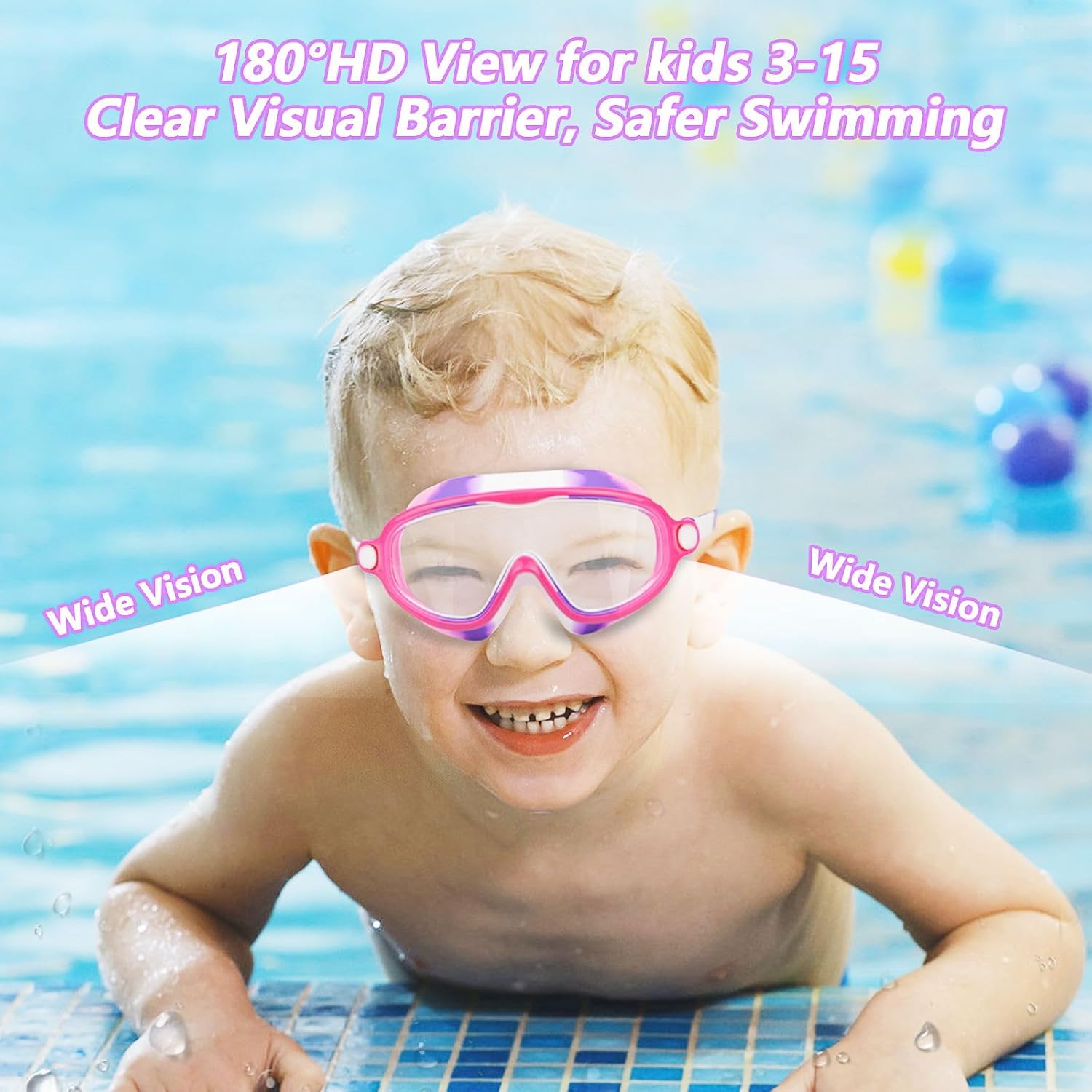Thumbnail 1 de Moseem Kids Swimming Goggles 2-Pack for Ages 3–15 🏊