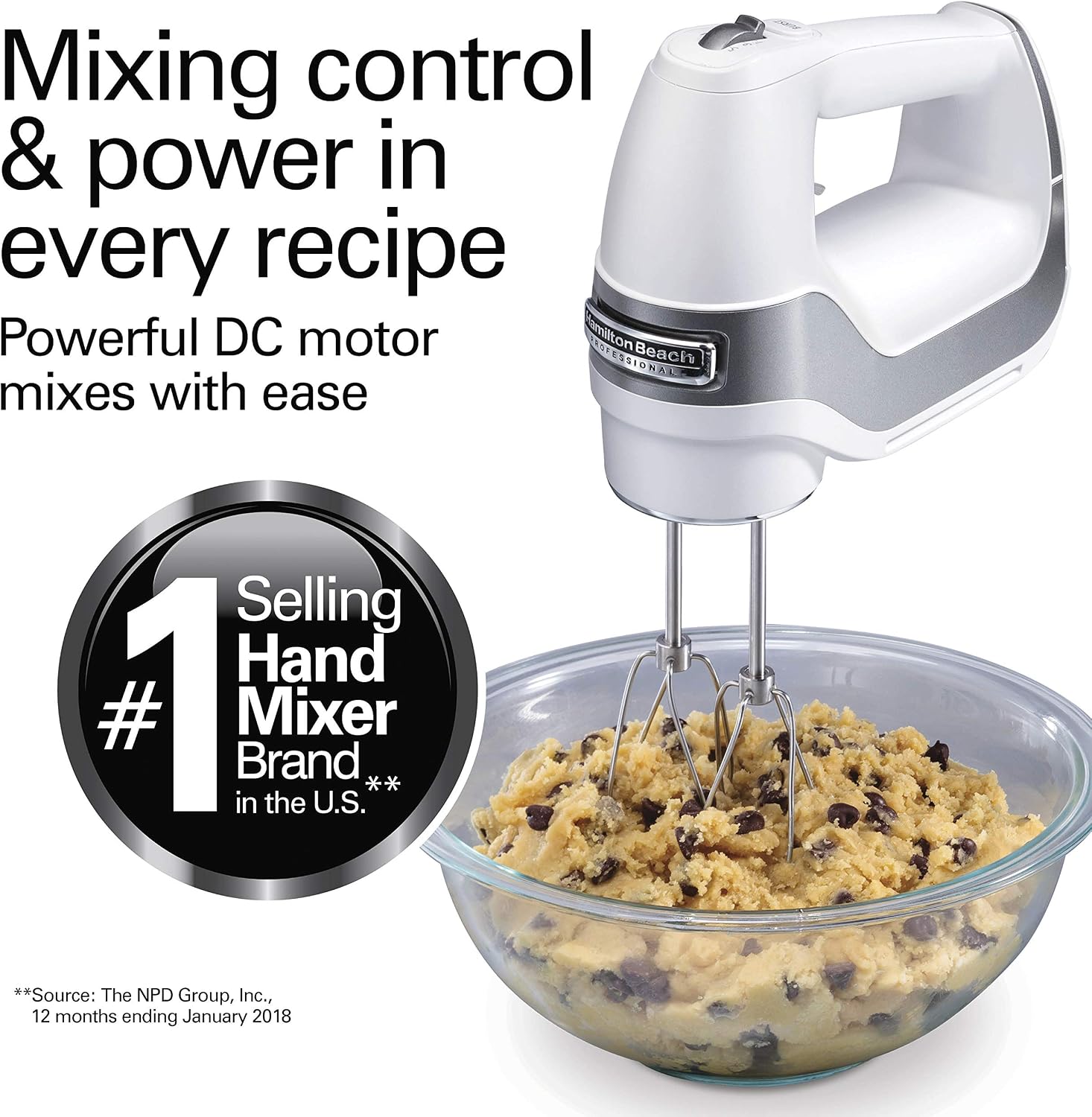 Detalle 2 de Hamilton Beach 5-Speed Electric Hand Mixer ⚙
