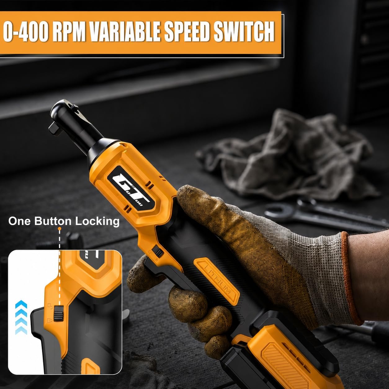 Thumbnail 4 de GOTUU Cordless Ratchet Wrench 3/8-Inch