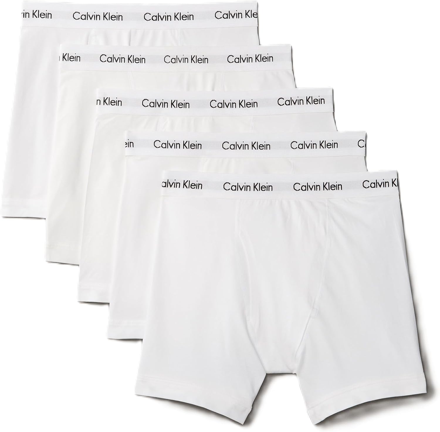 Detalle de Calvin Klein Men's Cotton Stretch 5-Pack Boxer Briefs – Black, Medium