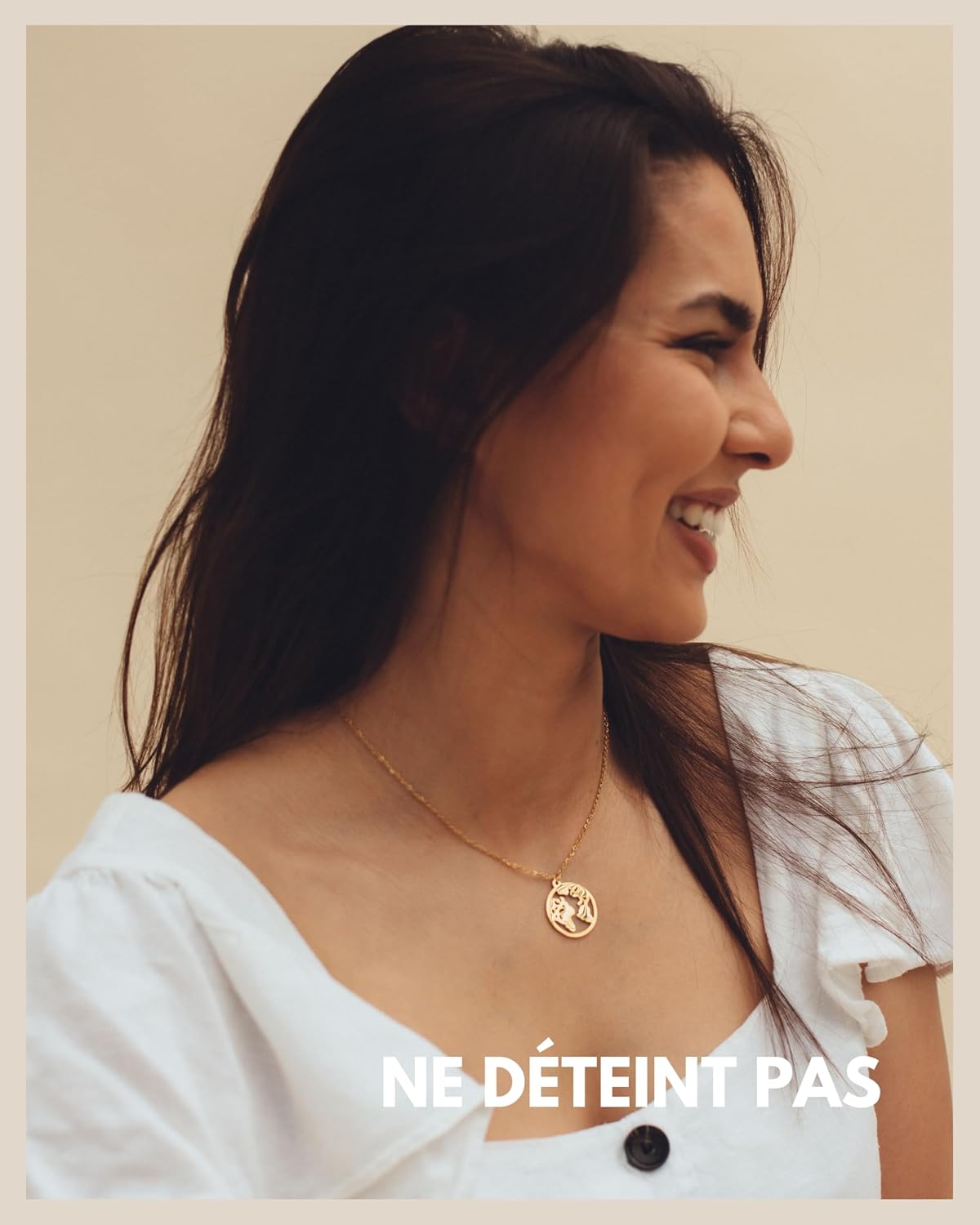 Thumbnail 2 de GD GOOD.designs EST. 2015 collier globe terrestre pour femme réglable en acier inoxydable, pendentif carte du monde