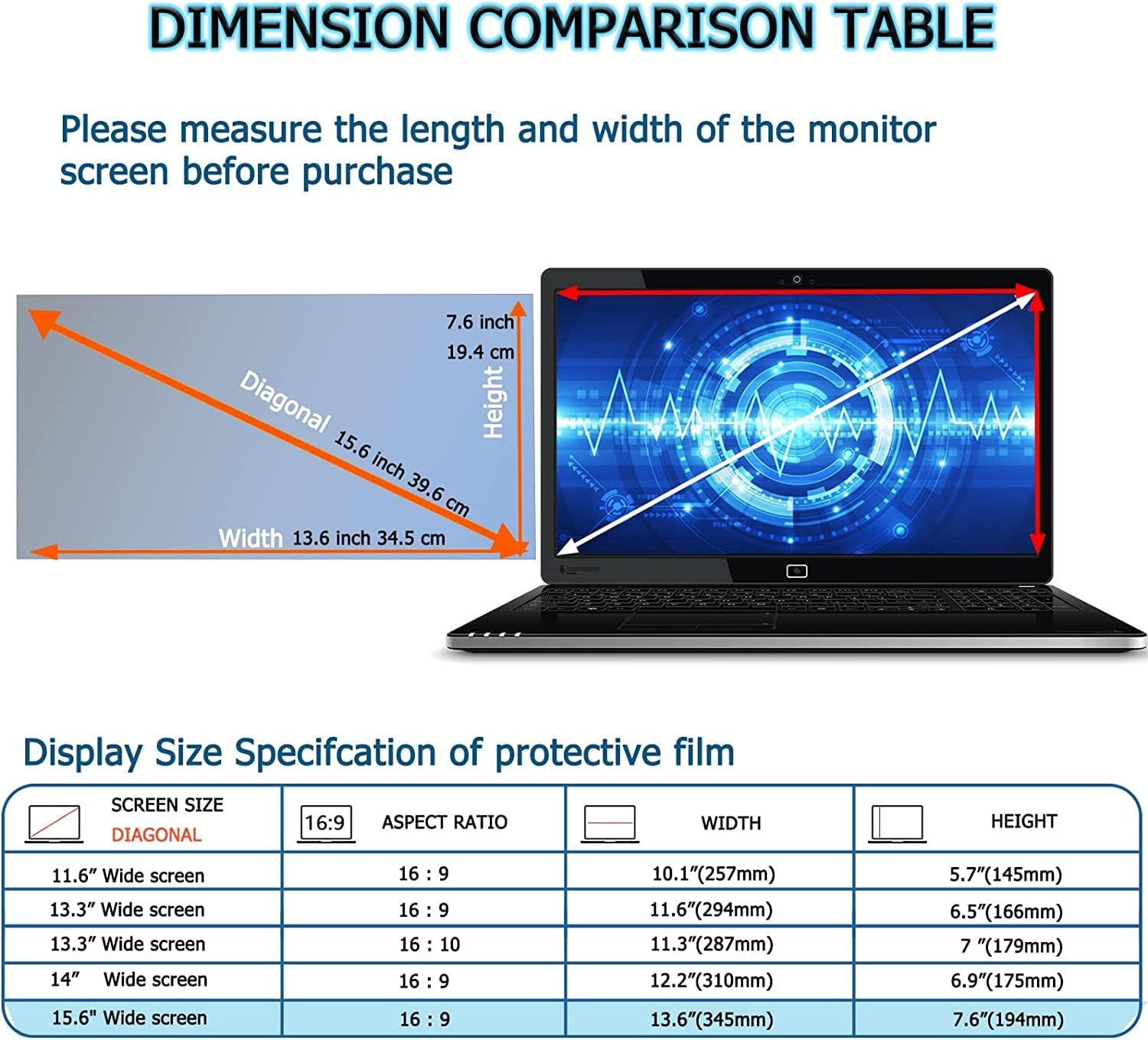 Detalle 2 de PYS 2 Pack Blue Light Screen Protector 15.6in
