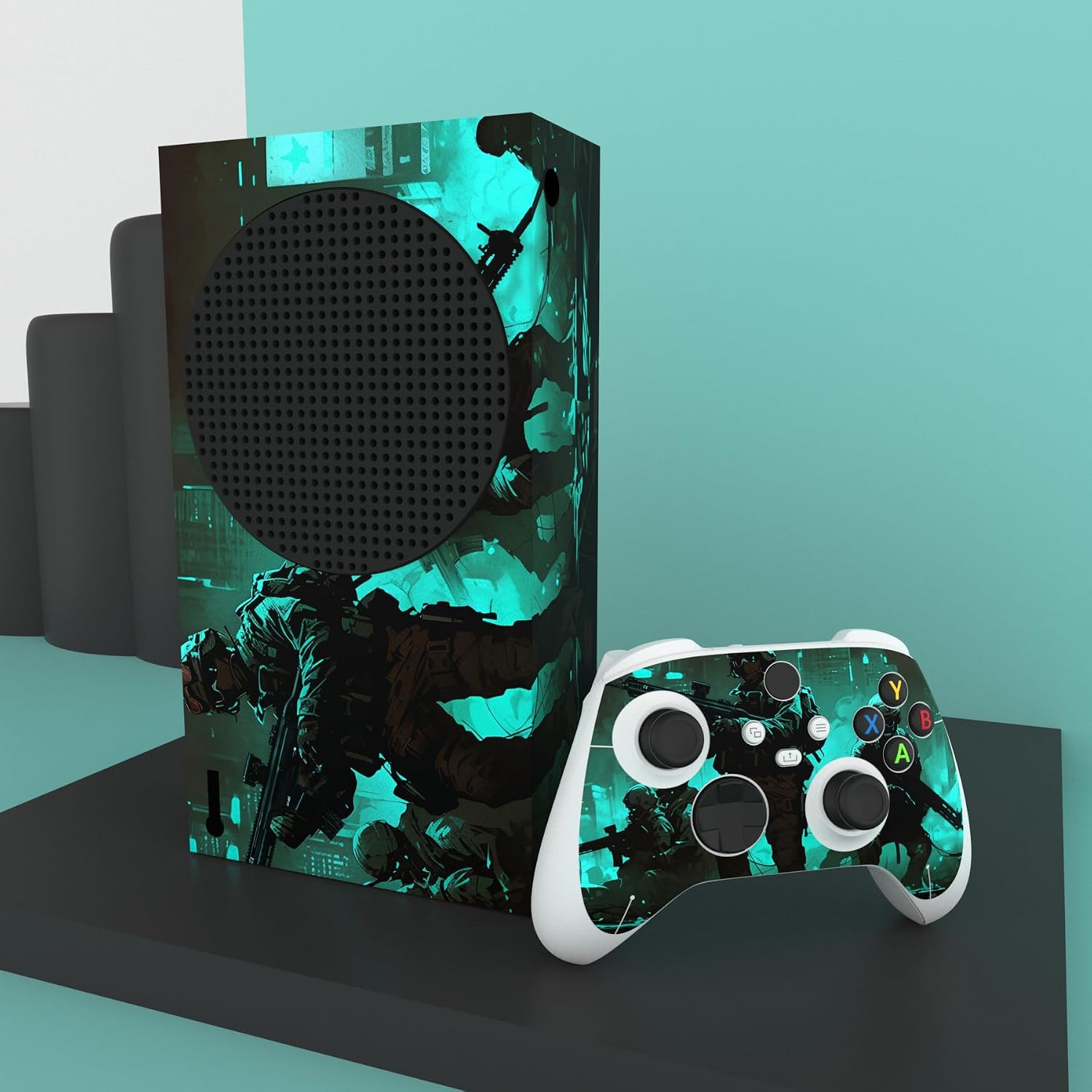 Detalle de PlayVital Custom Vinyl Skins for Xbox Series S – Fearlessness
