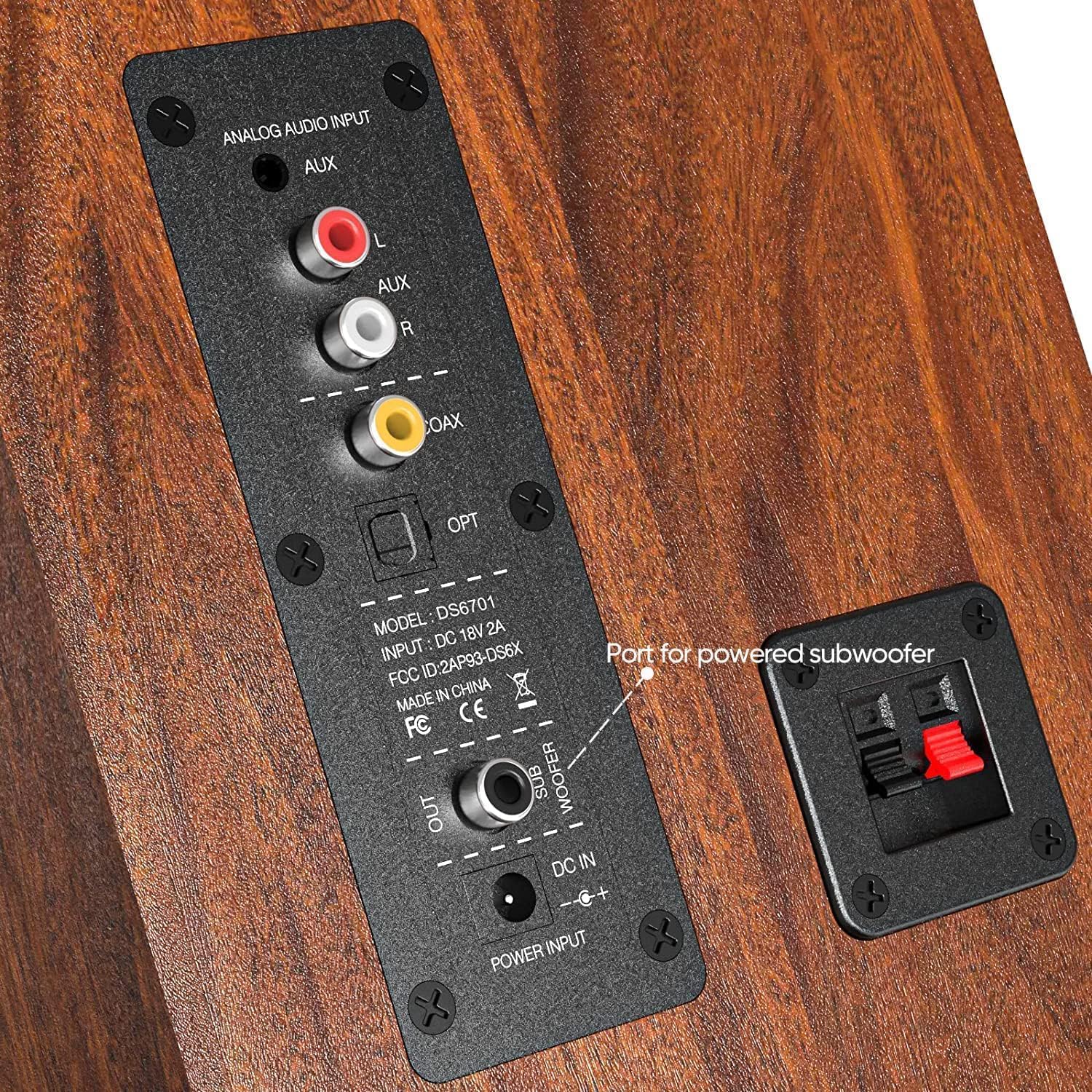 Detalle de Saiyin Active Bookshelf Speakers 40W