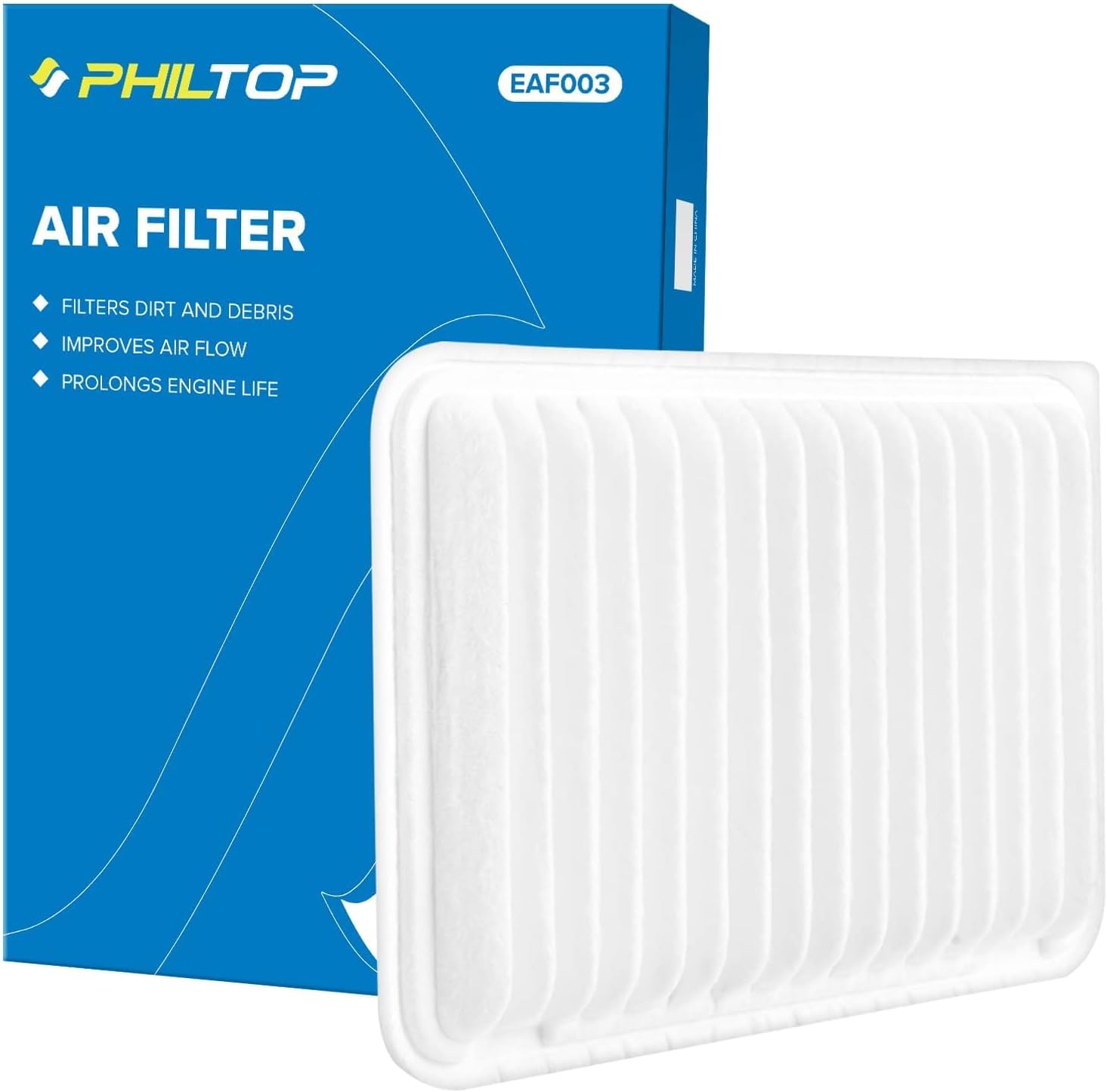 PHILTOP Engine Air Filter CA10171 for Camry/Venza 2.4L-2.7L