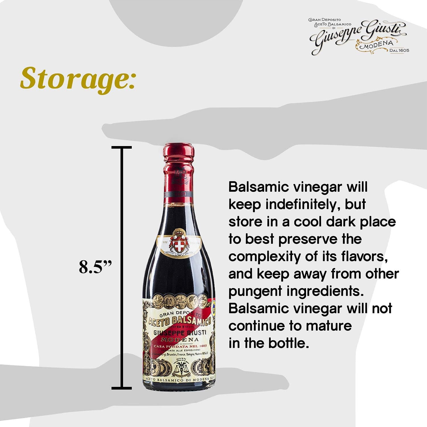 Thumbnail 7 de Giuseppe Giusti Aceto Balsámico Riserva Banda Rossa 🍇 250g