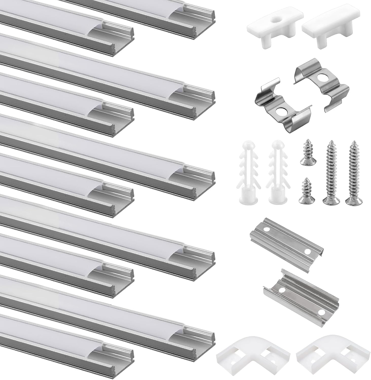 Thumbnail 6 de Efishine 20-PACK LED Profil Aluminium 20 x 1M V-Form