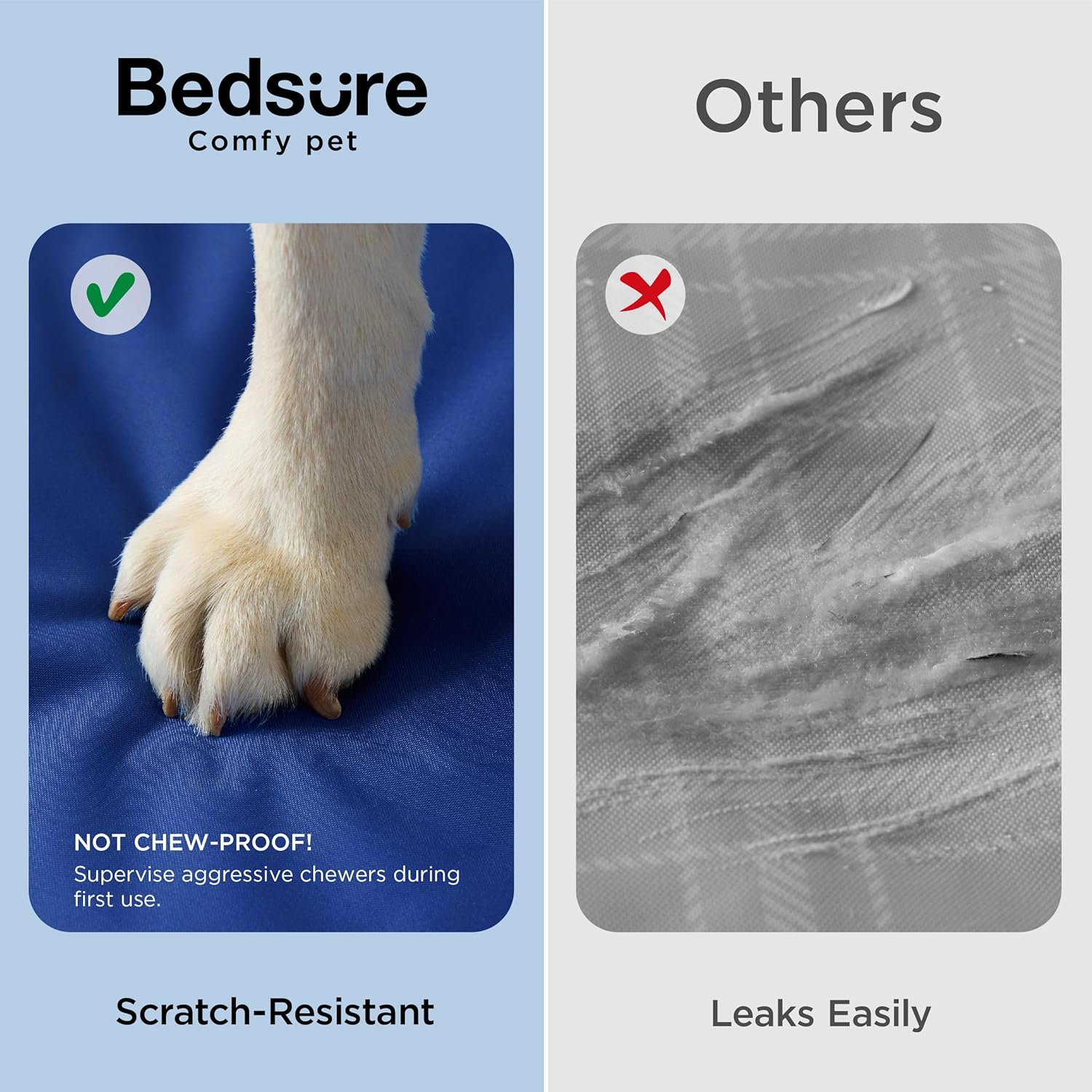 Thumbnail 3 de Bedsure Dog Cooling Mat Large 90x50cm Self-Cooling Gel Pad (Blue) for Indoor, Outdoor & Car Use