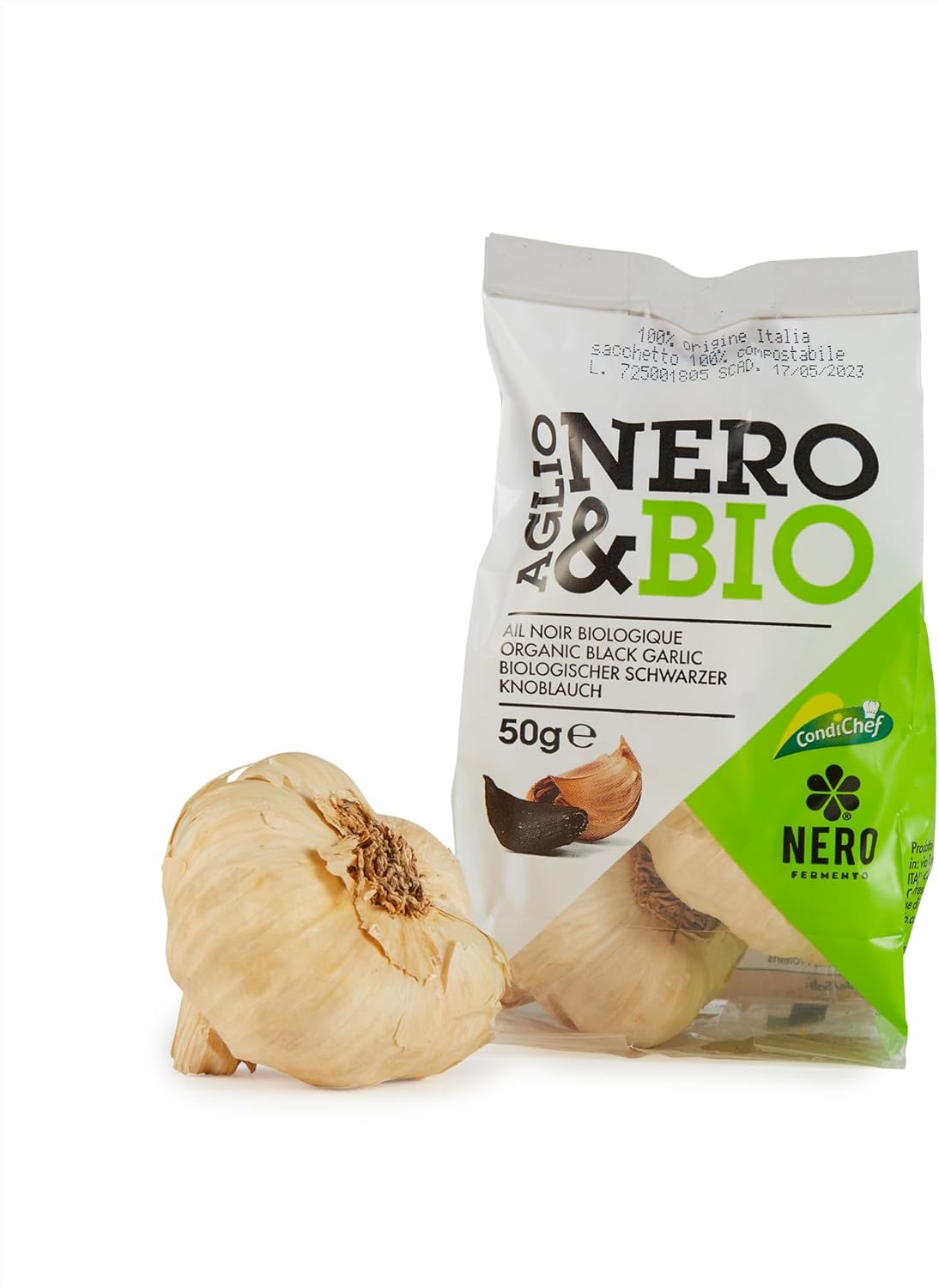 Detalle de NERO FERMENTO NB Aglio Nero Bio 50 g – Made in Italy, Senza Conservanti