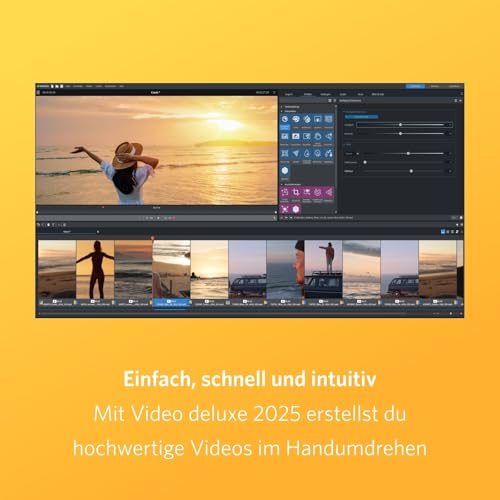 Detalle de MAGIX Video deluxe 2025 – Videobearbeitung für Windows 10/11, 1 PC-Lizenz für 2 Geräte