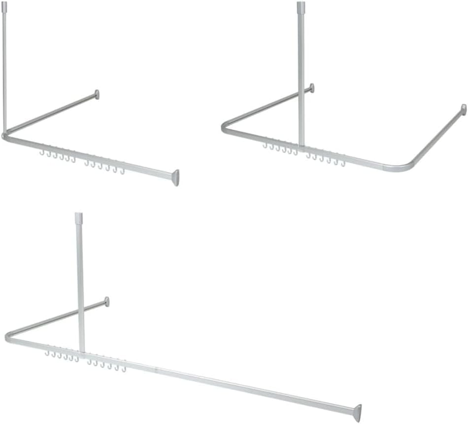 Detalle de Sealskin Easy Roll – metalowy drążek do zasłony prysznicowej, srebrny