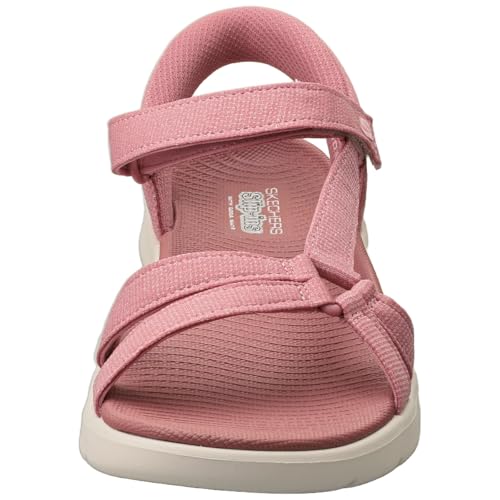 Detalle de Skechers Mujer Go Walk Flex Sandal Illuminate Slip-In Mauve Textile 40 EU