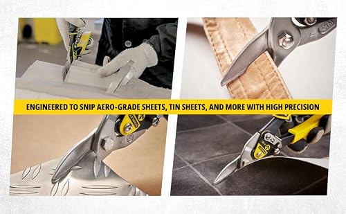 Thumbnail 7 de STANLEY FATMAX 2-14-563: tijera de chapa de corte recto con precisión para aluminio, PVC y mallas