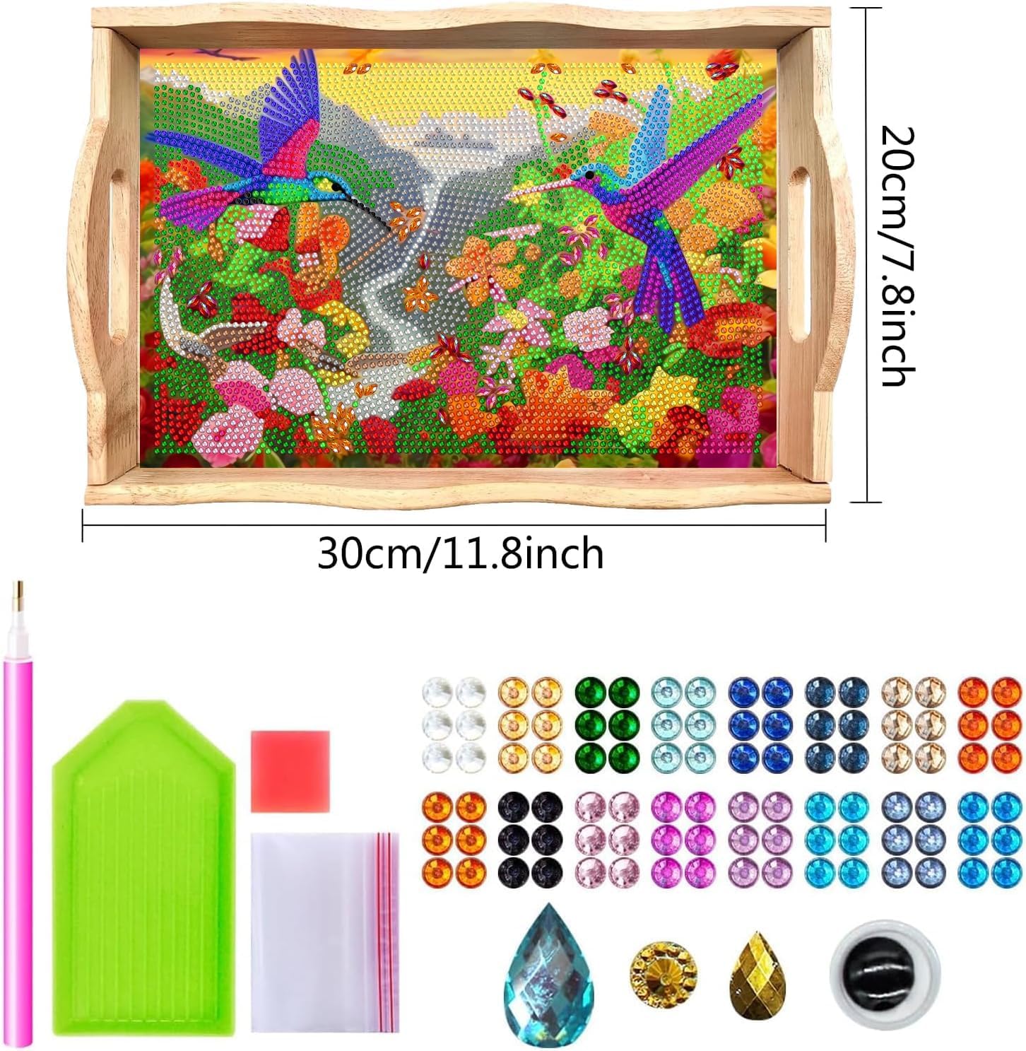 Thumbnail 1 de DOTSOPS Diamond Painting Serving Tray 7.8 x 11.8 in