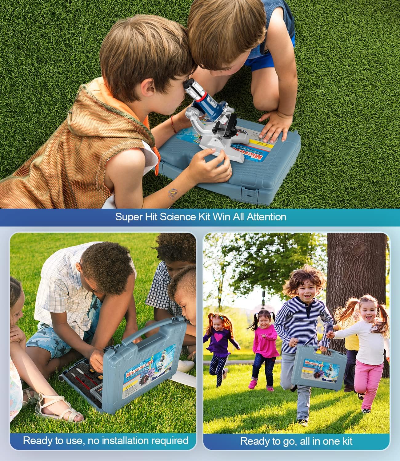 Thumbnail 6 de 58-Piece Kids Microscope Kit 100X–1200X 🔬