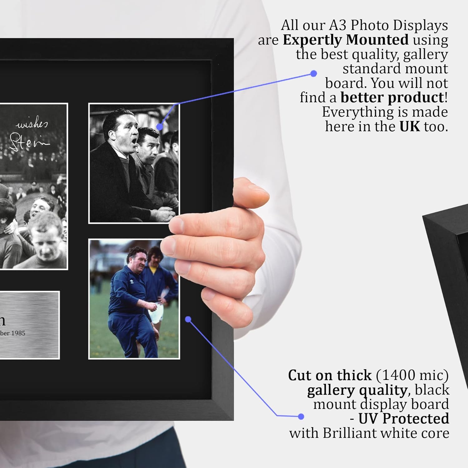 Thumbnail 3 de HWC Trading FR A3 Jock Stein Celtic framed signed autograph photograph display (A3)