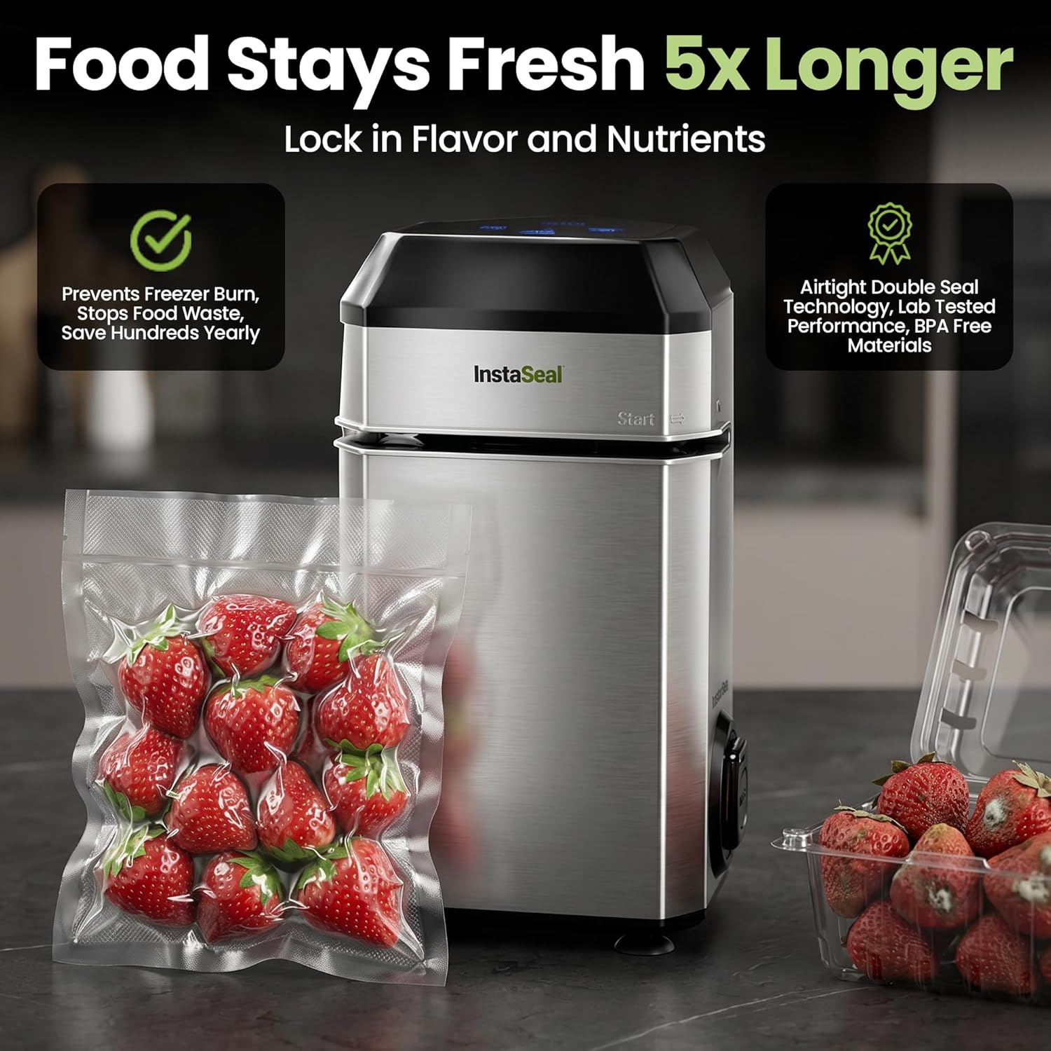 Thumbnail 4 de InstaSeal Vacuum Sealer with 12 Bags