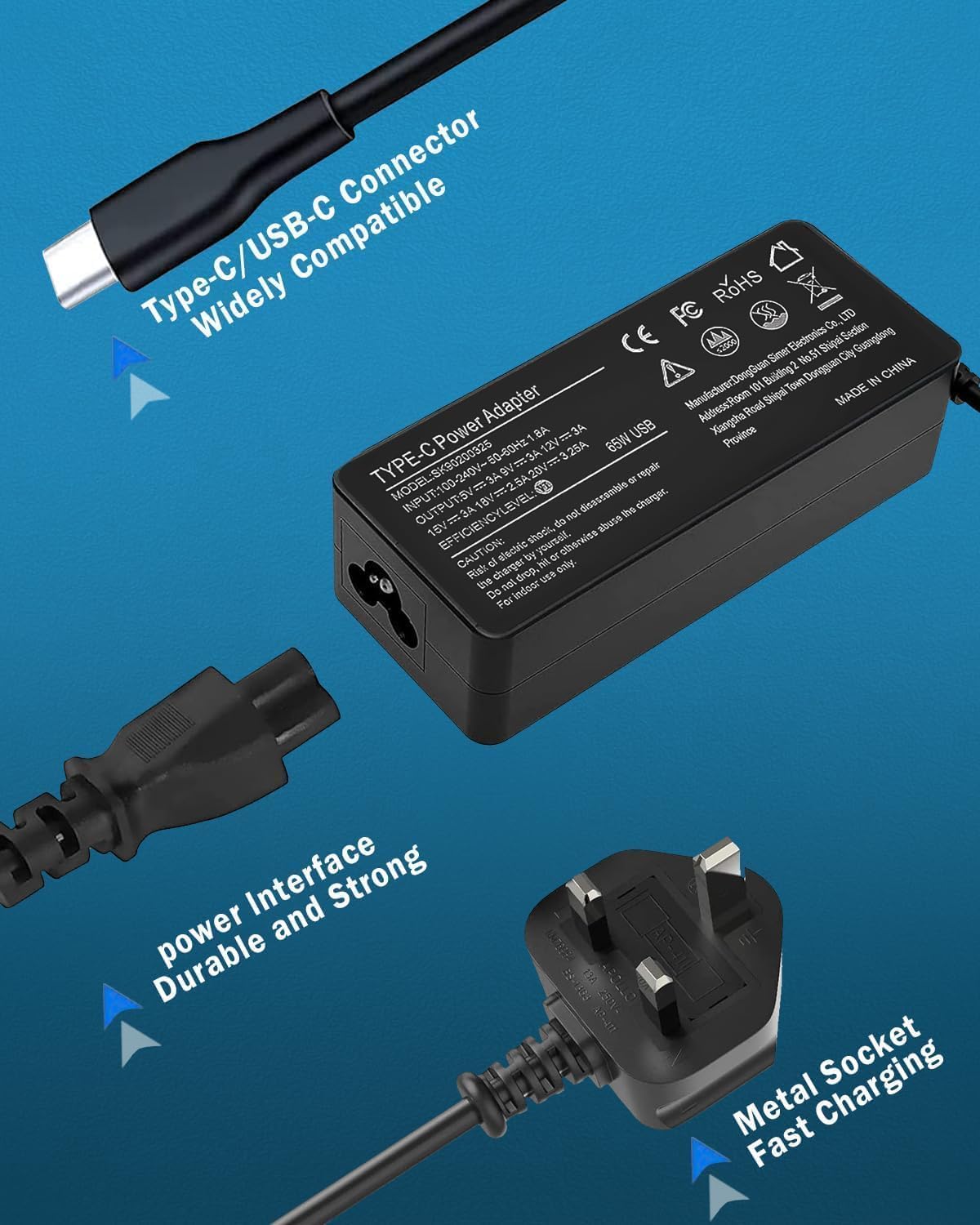 Thumbnail 3 de SKOTSLYE 65W USB-C Laptop Charger