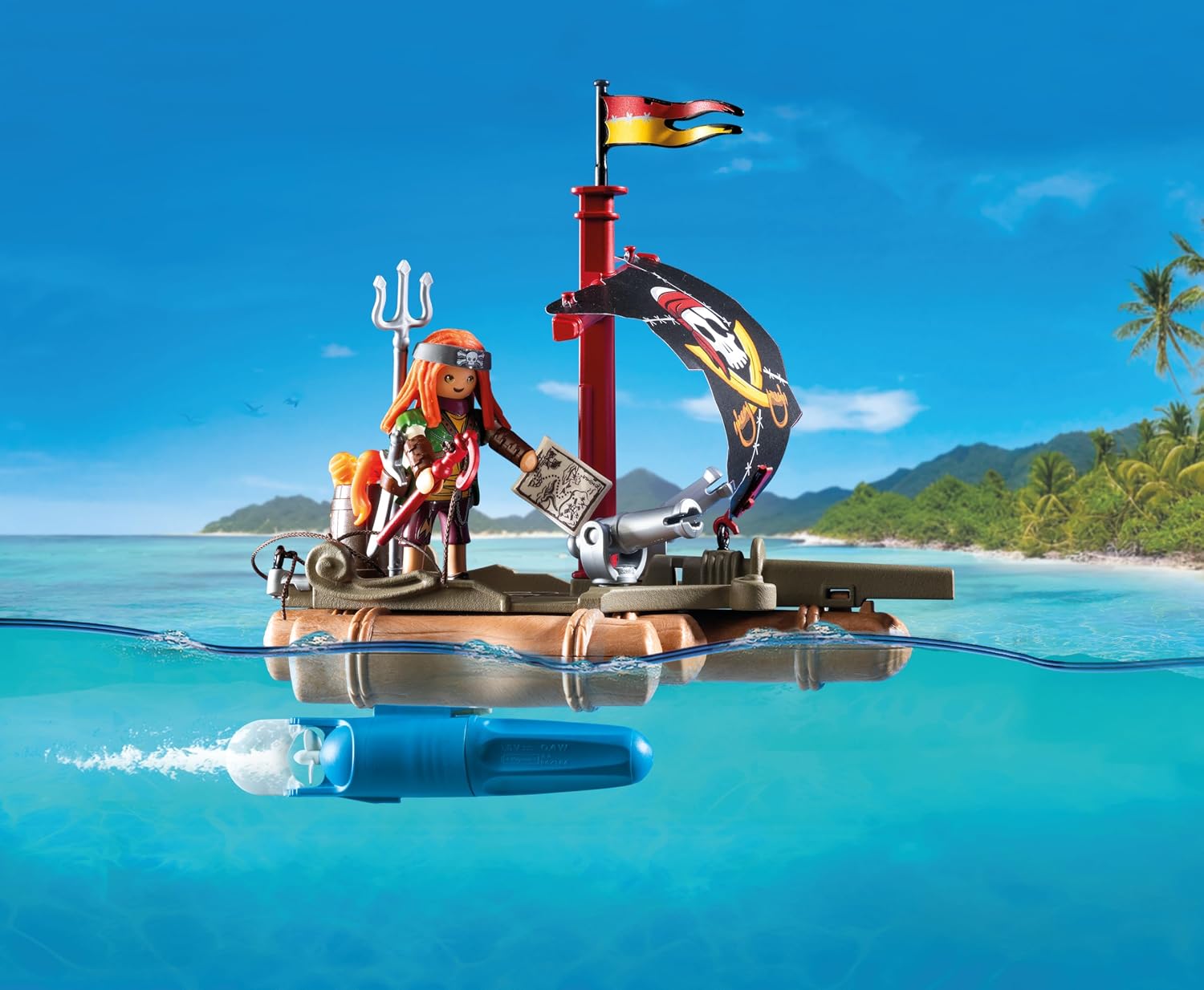 Thumbnail 3 de Playmobil Pirates: Récupération de trésor sur radeau pirate (71794)