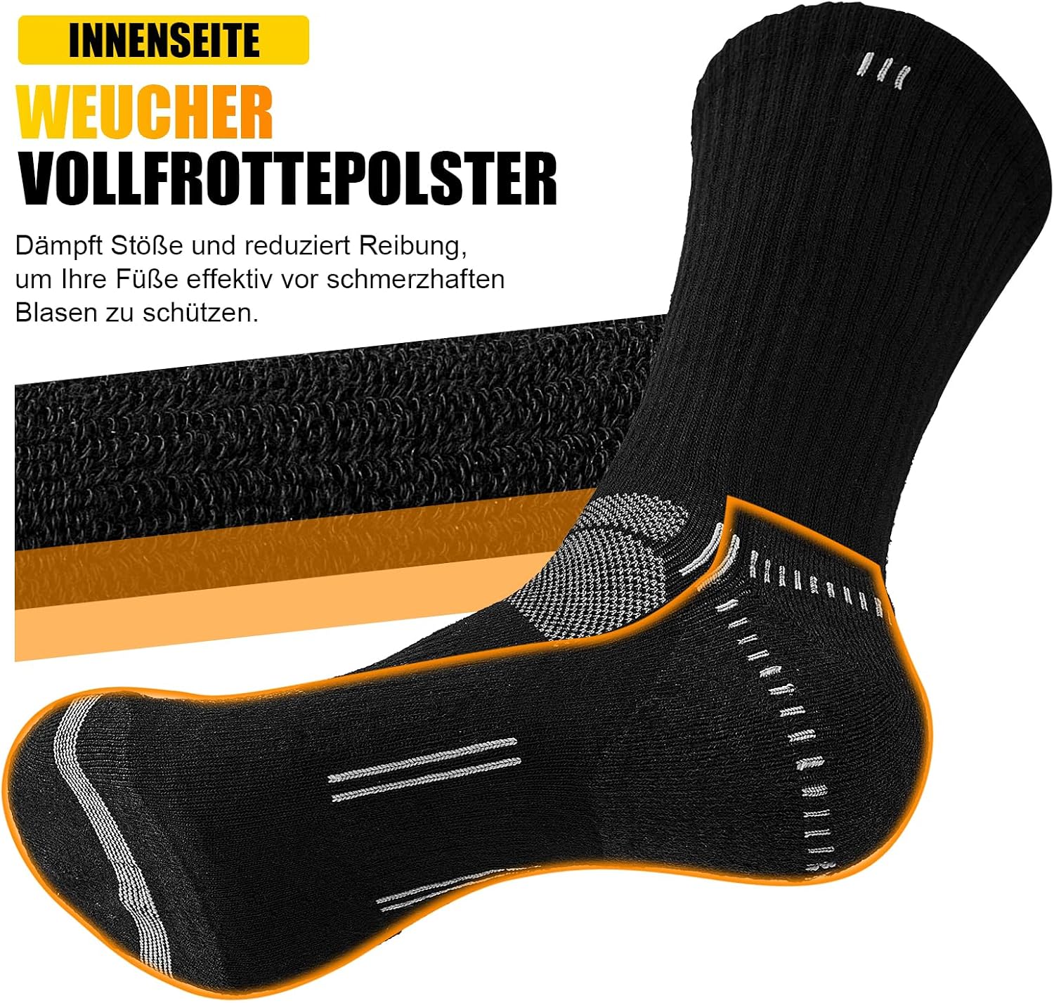 Detalle 2 de Cirlord Lot 5 paires chaussettes homme 37-46